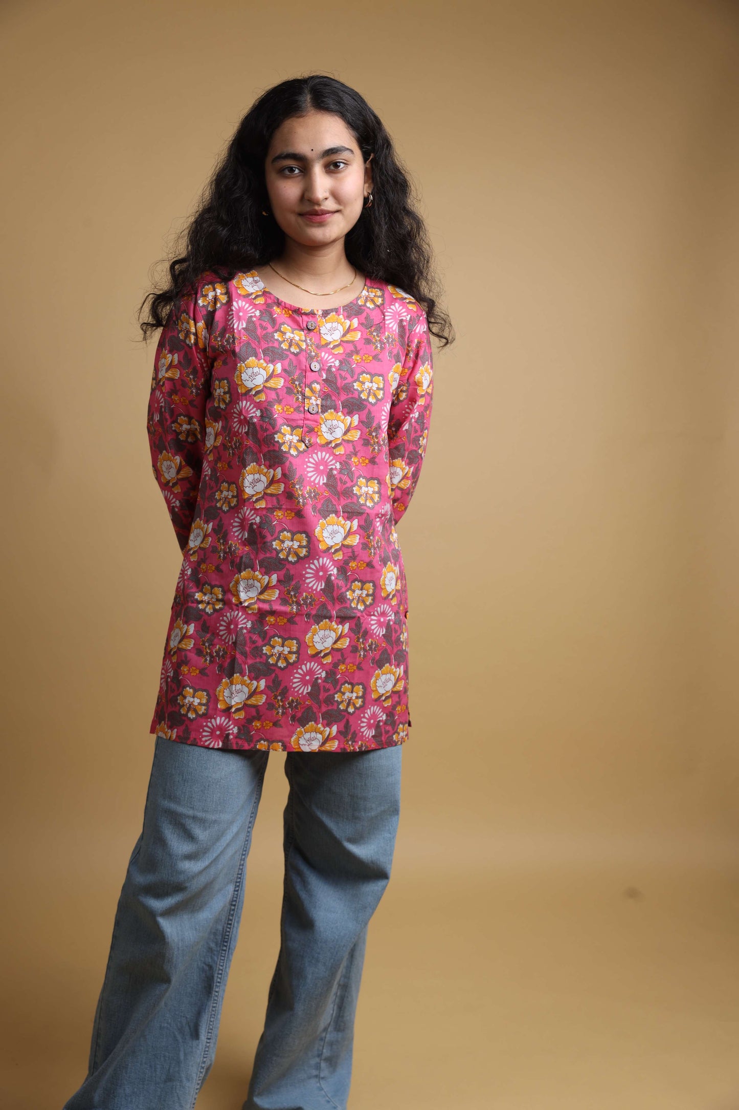 Light Pink | Womens Short Kurtas