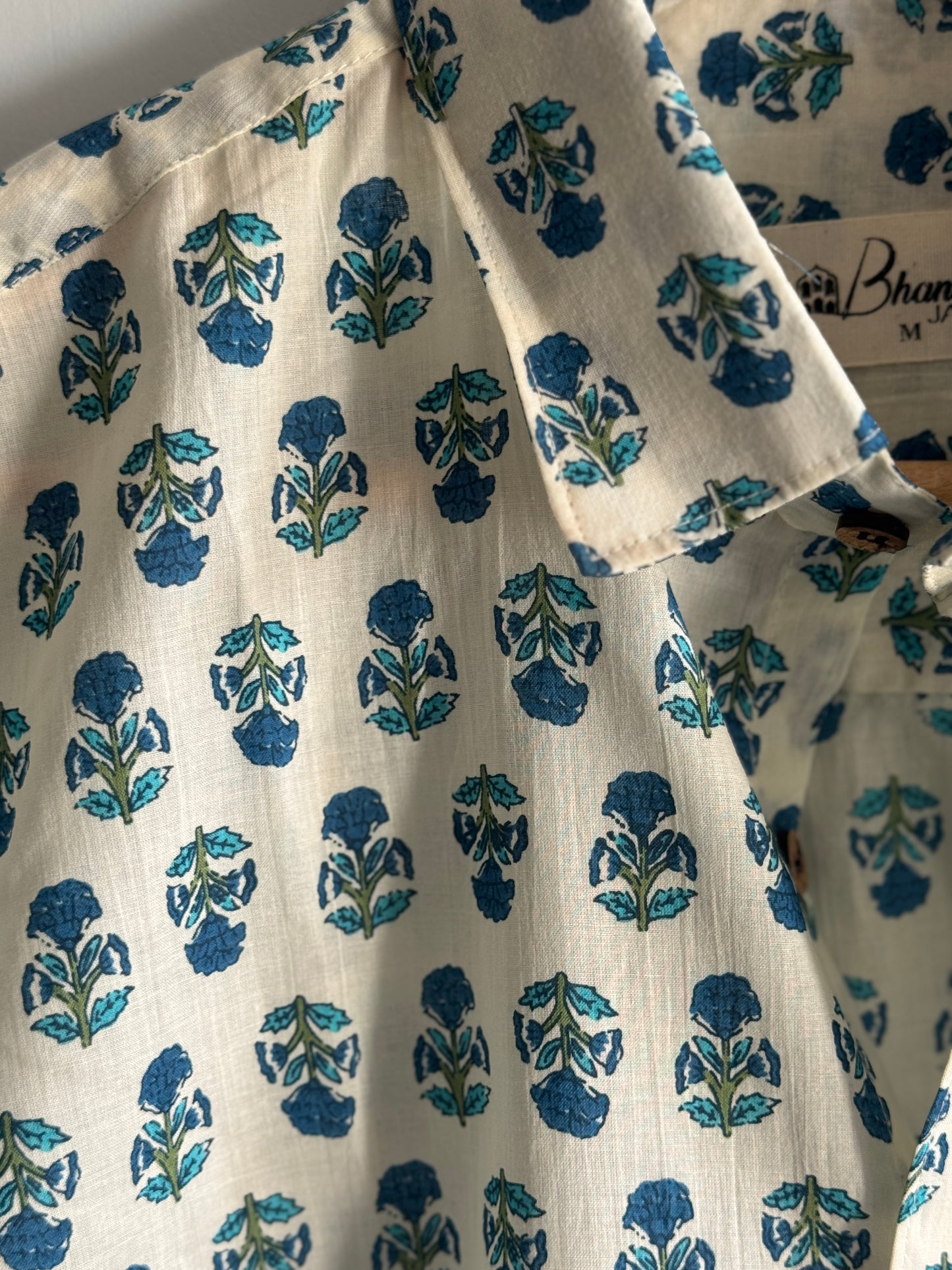 Indigo Blossom Shirt | Premium Mens Cotton Shirts