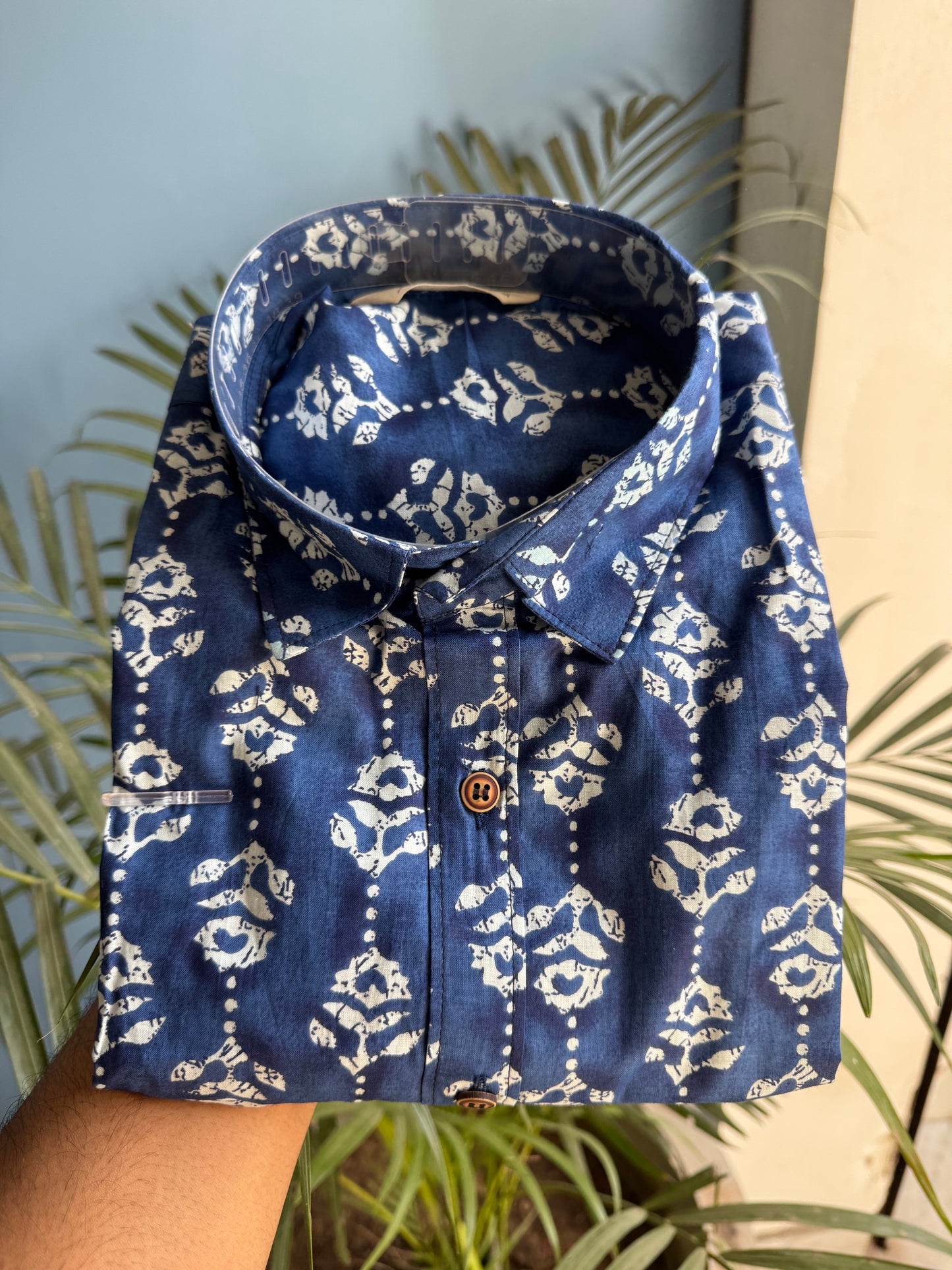 Indigo Shrub | Men's Cotton Printed Shirts