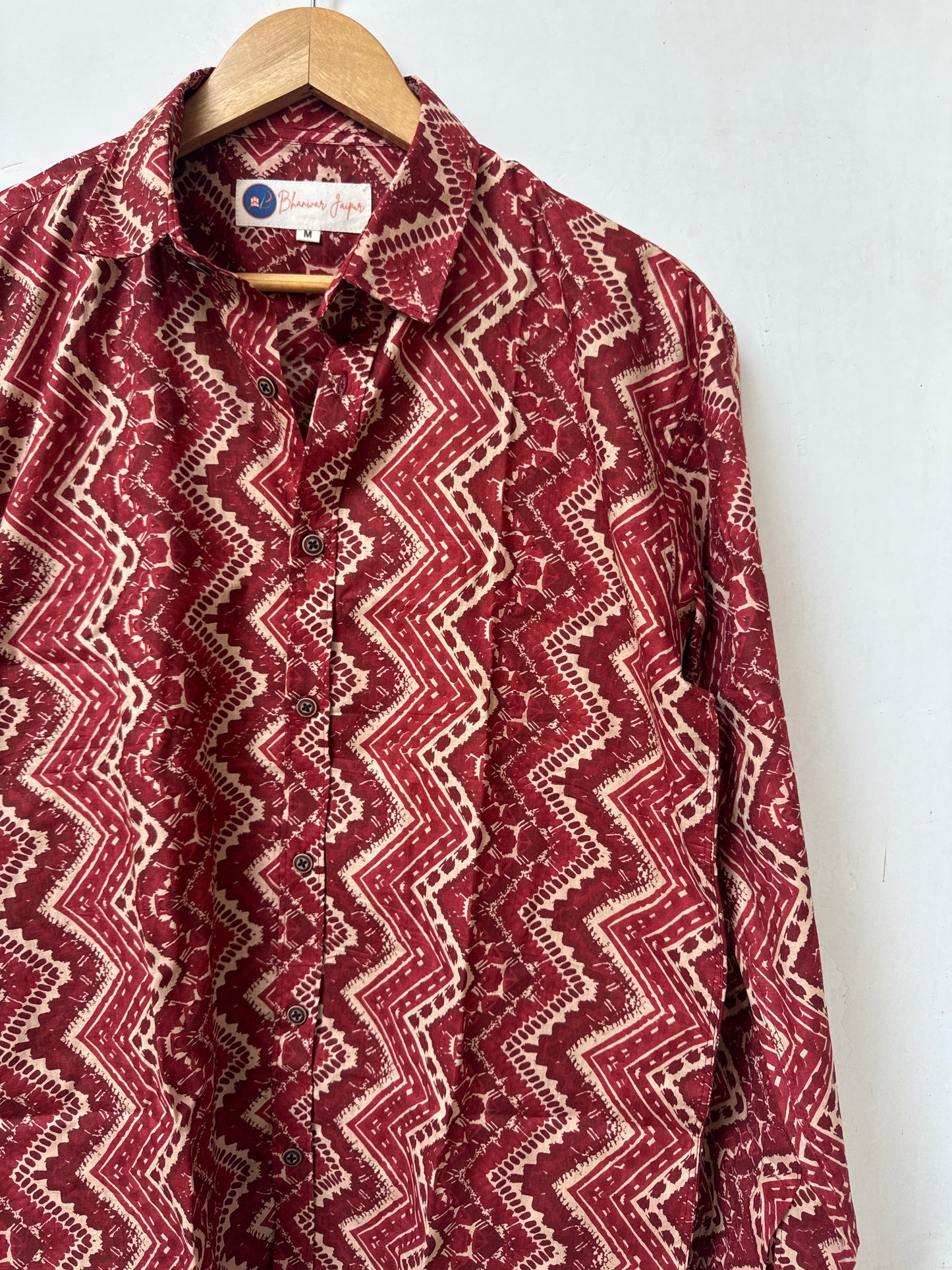 Sundown Maroon | Premium Men's Cotton Shirts