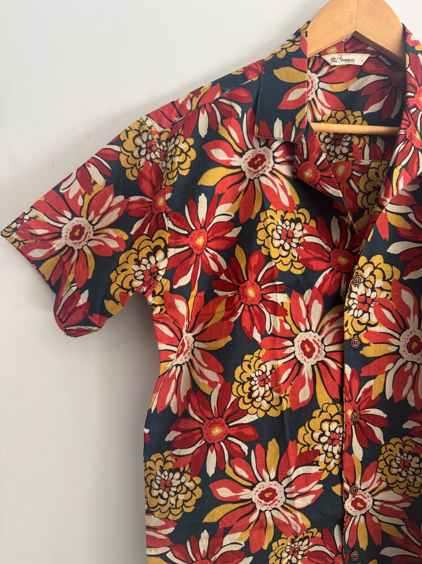 Anemone | Hand block Cotton Printed Shirts