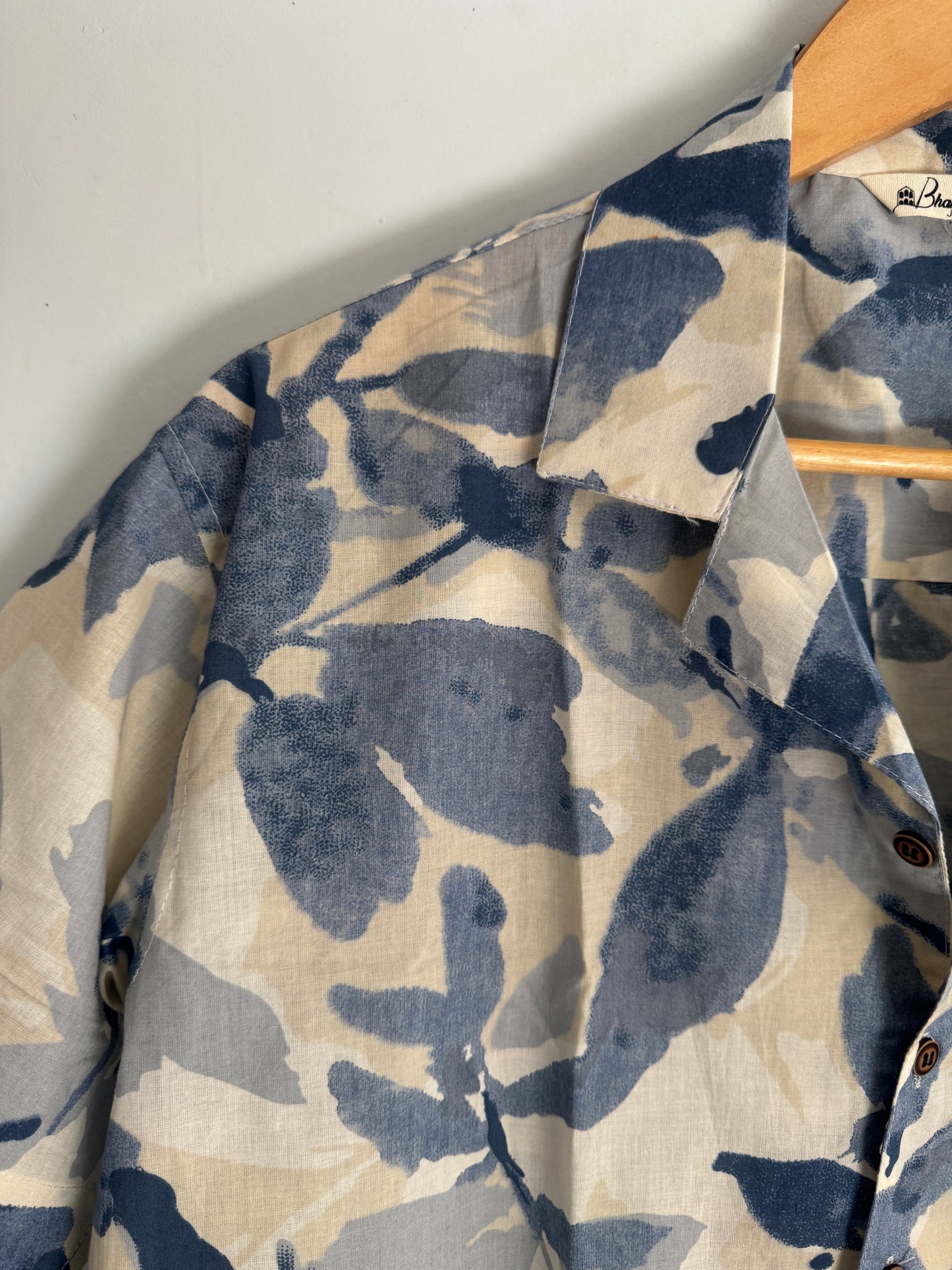Ragwort | Hand block Summer Cotton Printed Shirt