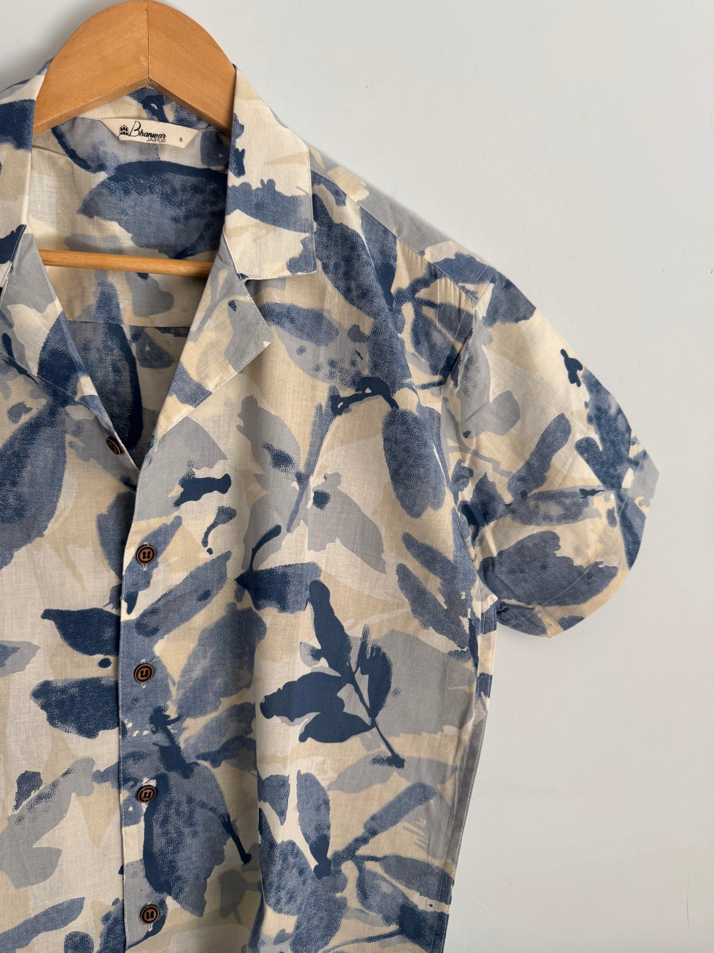 Ragwort | Hand block Summer Cotton Printed Shirt
