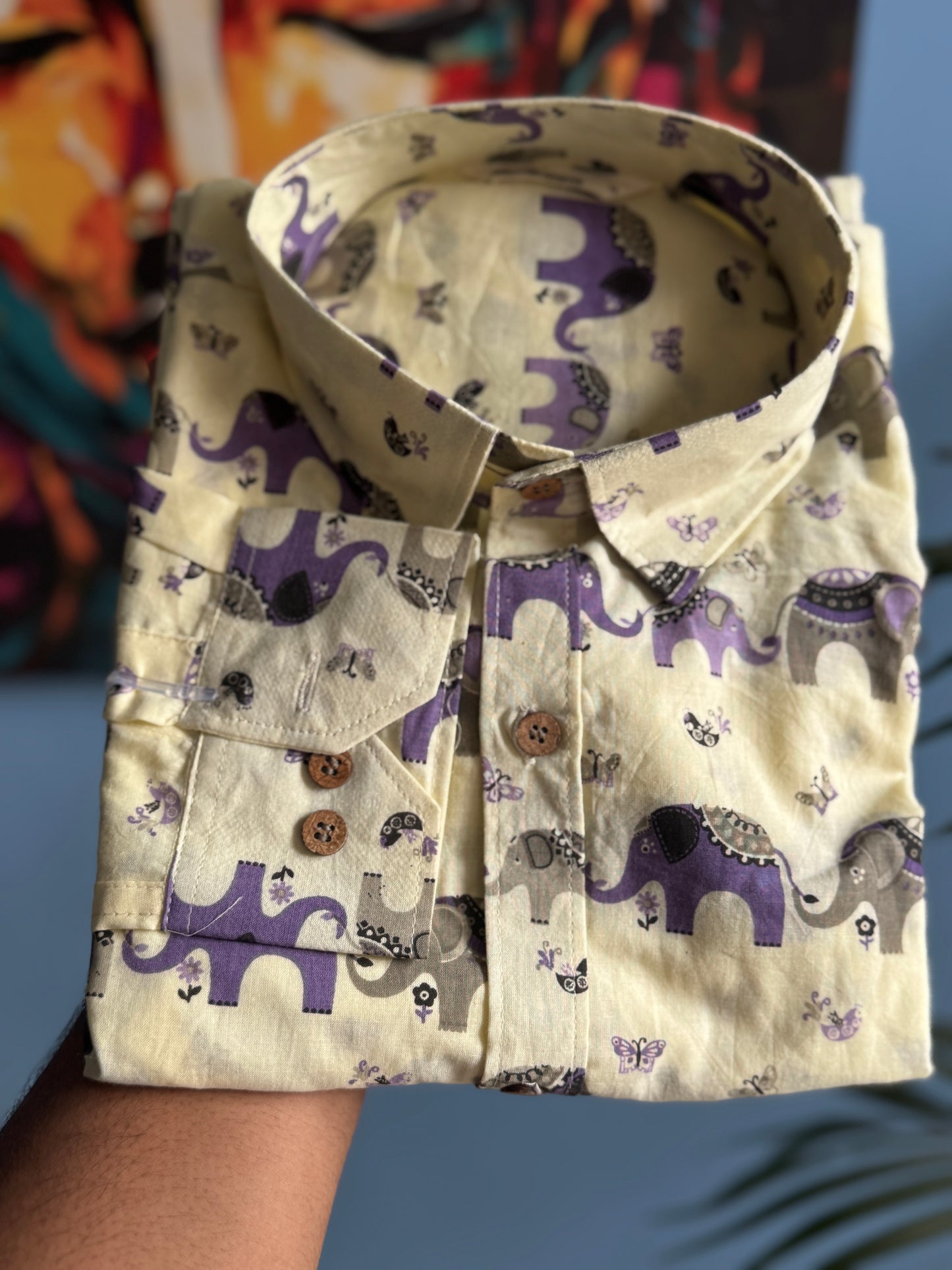 Haathi Mera Sathi | Men's Handblock Printed Shirt