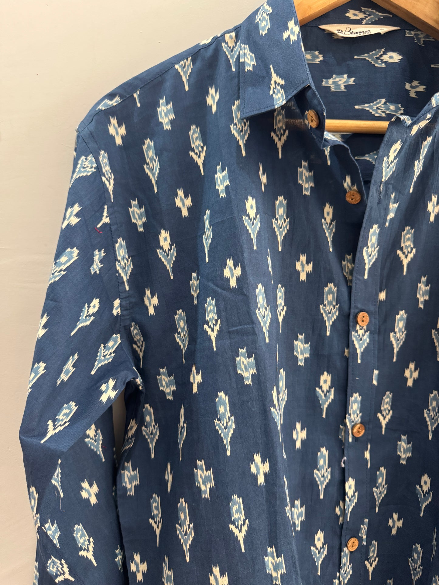 Ikkat Stories | Cotton Handblock Printed Shirt