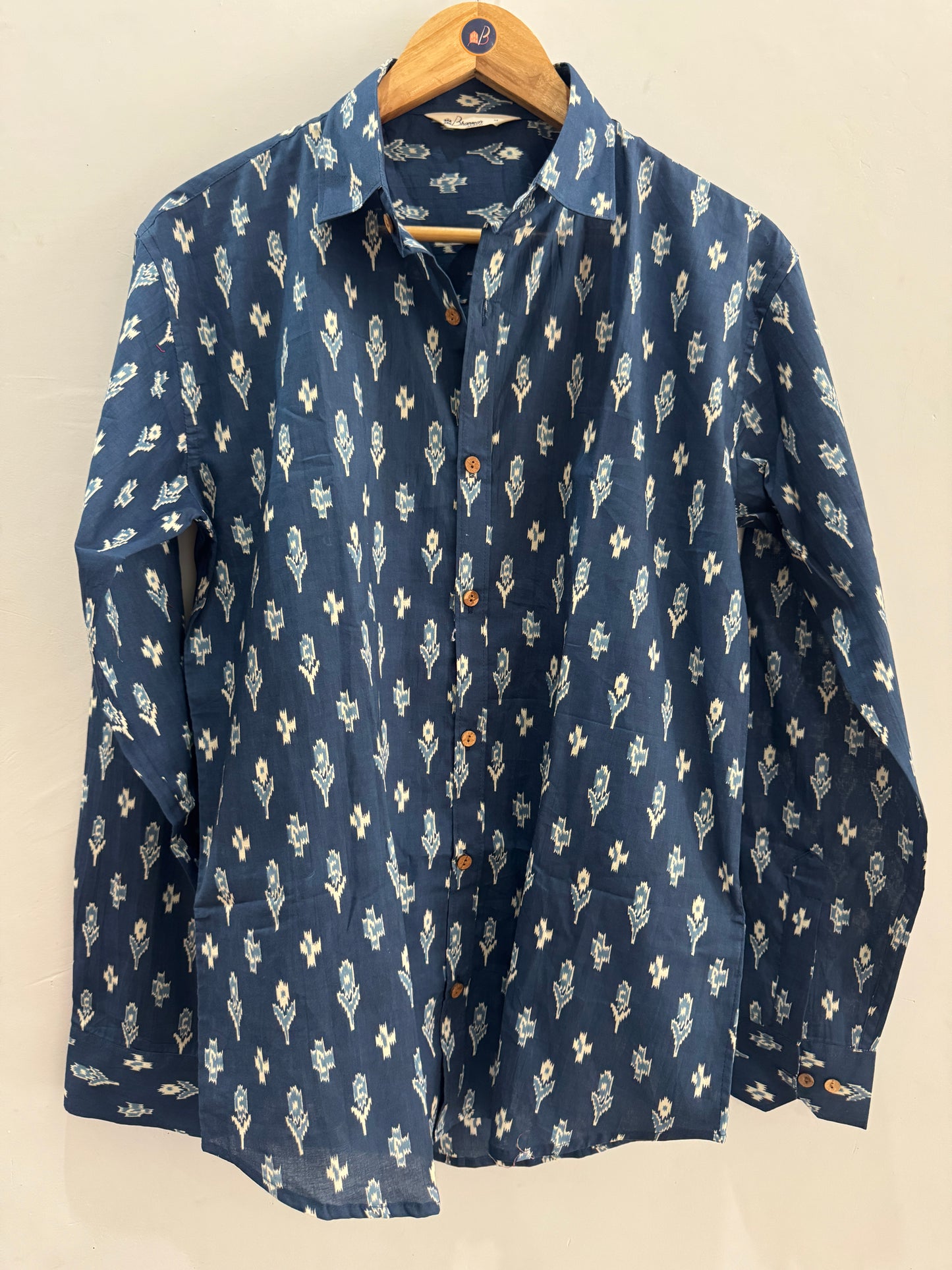 Ikkat Stories | Cotton Handblock Printed Shirt
