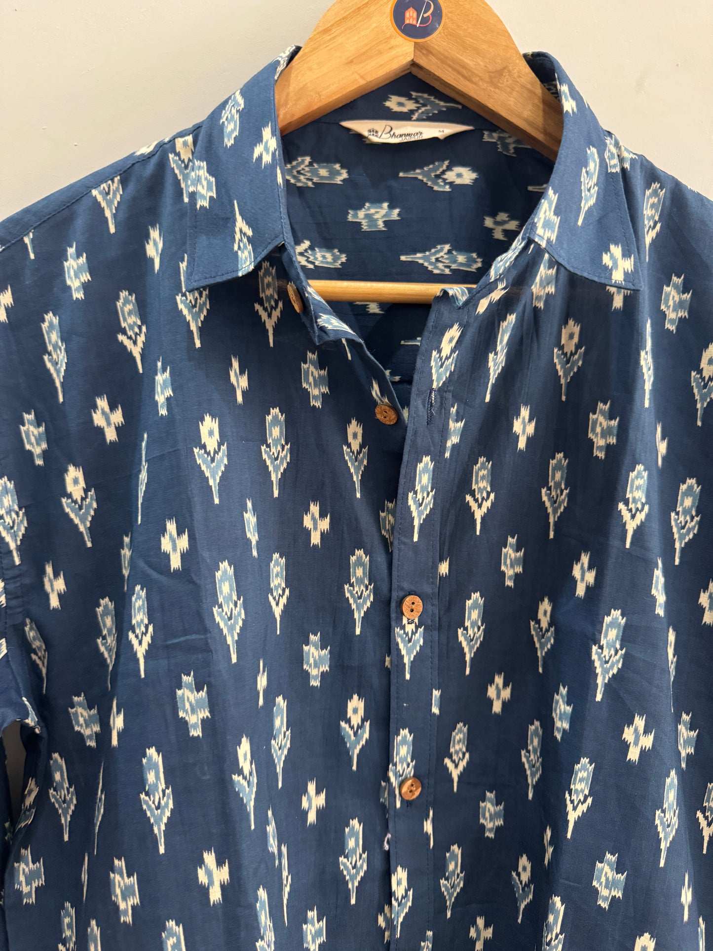 Ikkat Stories | Cotton Handblock Printed Shirt