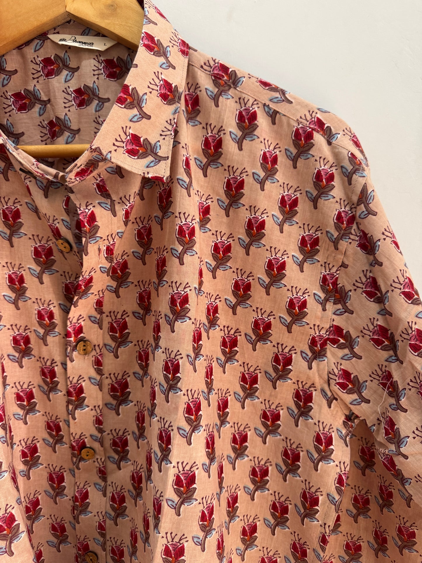 Cosmos | Hand-Block Cotton Printed Shirt