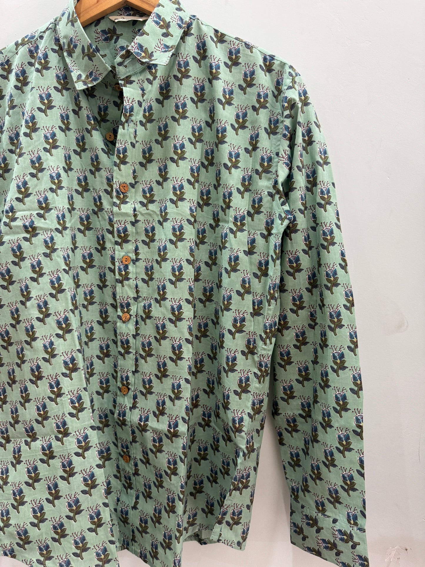 Pistachio | Handblock Cotton Shirts