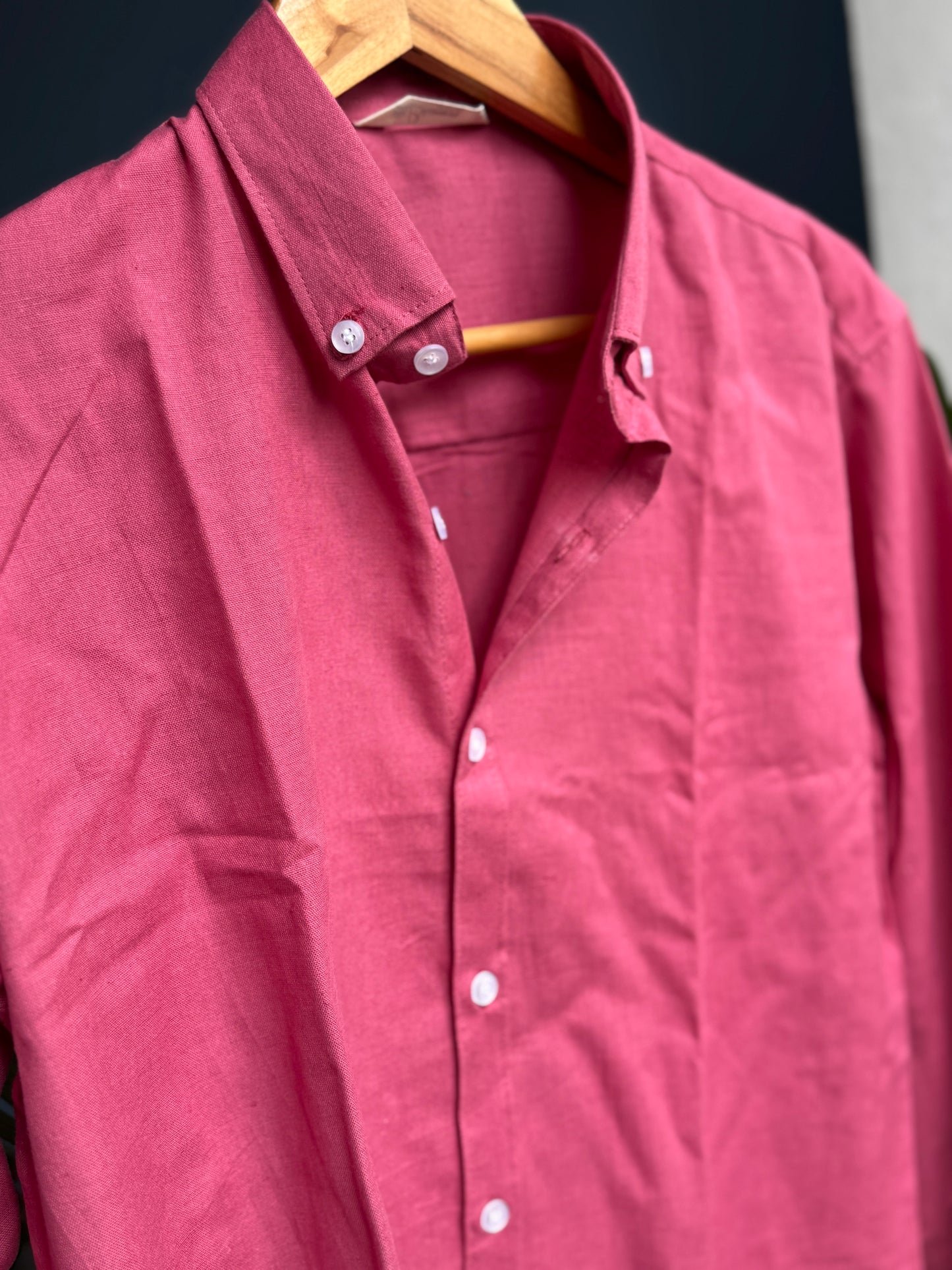 Wood Pink | Finest Pure Linen Men's Shirts