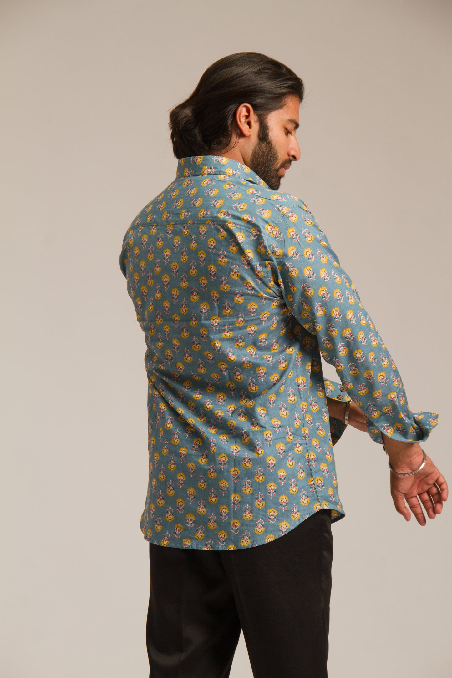 Bee Garden | Mens Cotton Printed Shirt