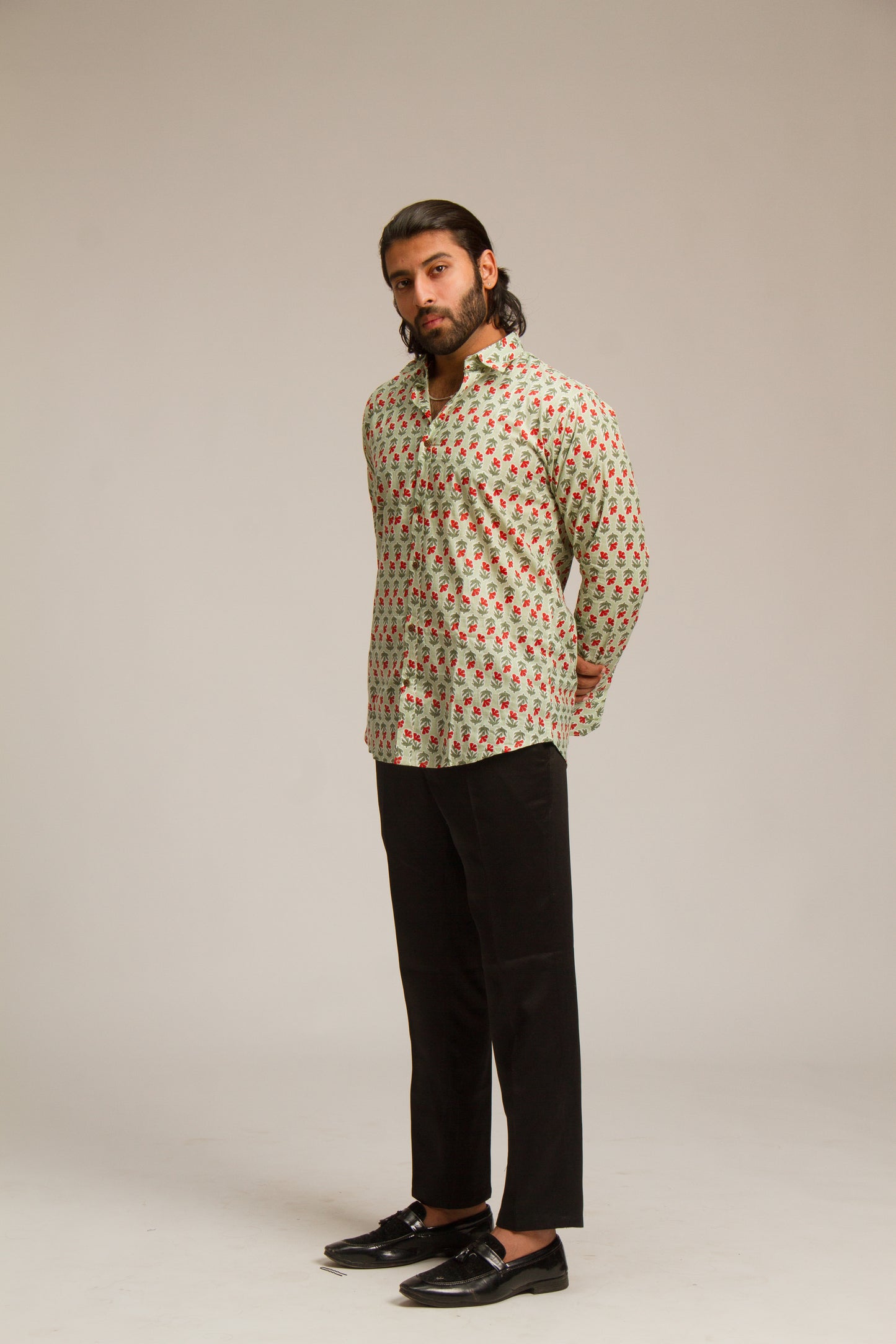 Green Valley Summer | Men's Cotton Printed Shirt