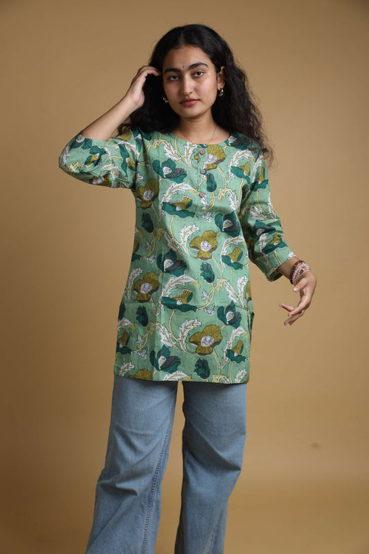 Green Lily | Women's Short Kurtas