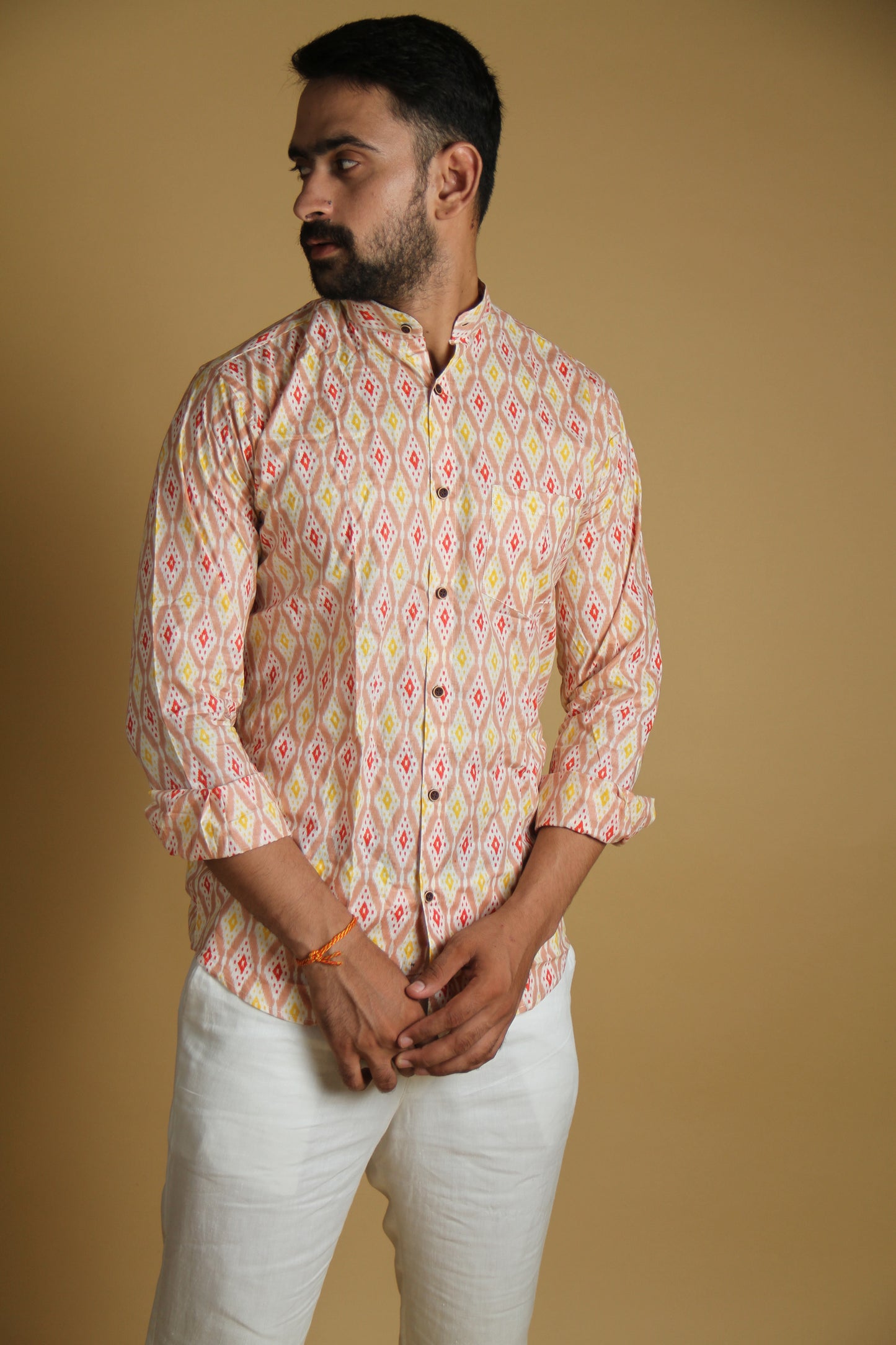 Ikkat Cotton Printed Shirt