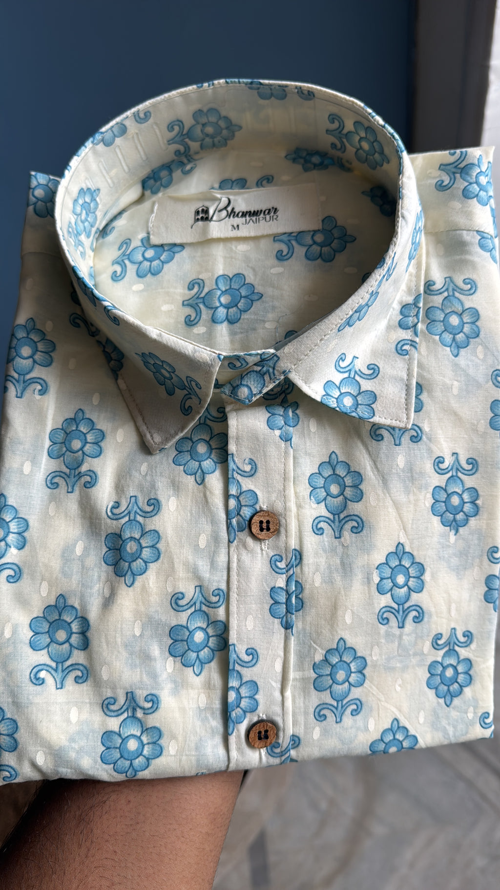Blue Bell | Premium Jaipuri Cotton Printed Shirt