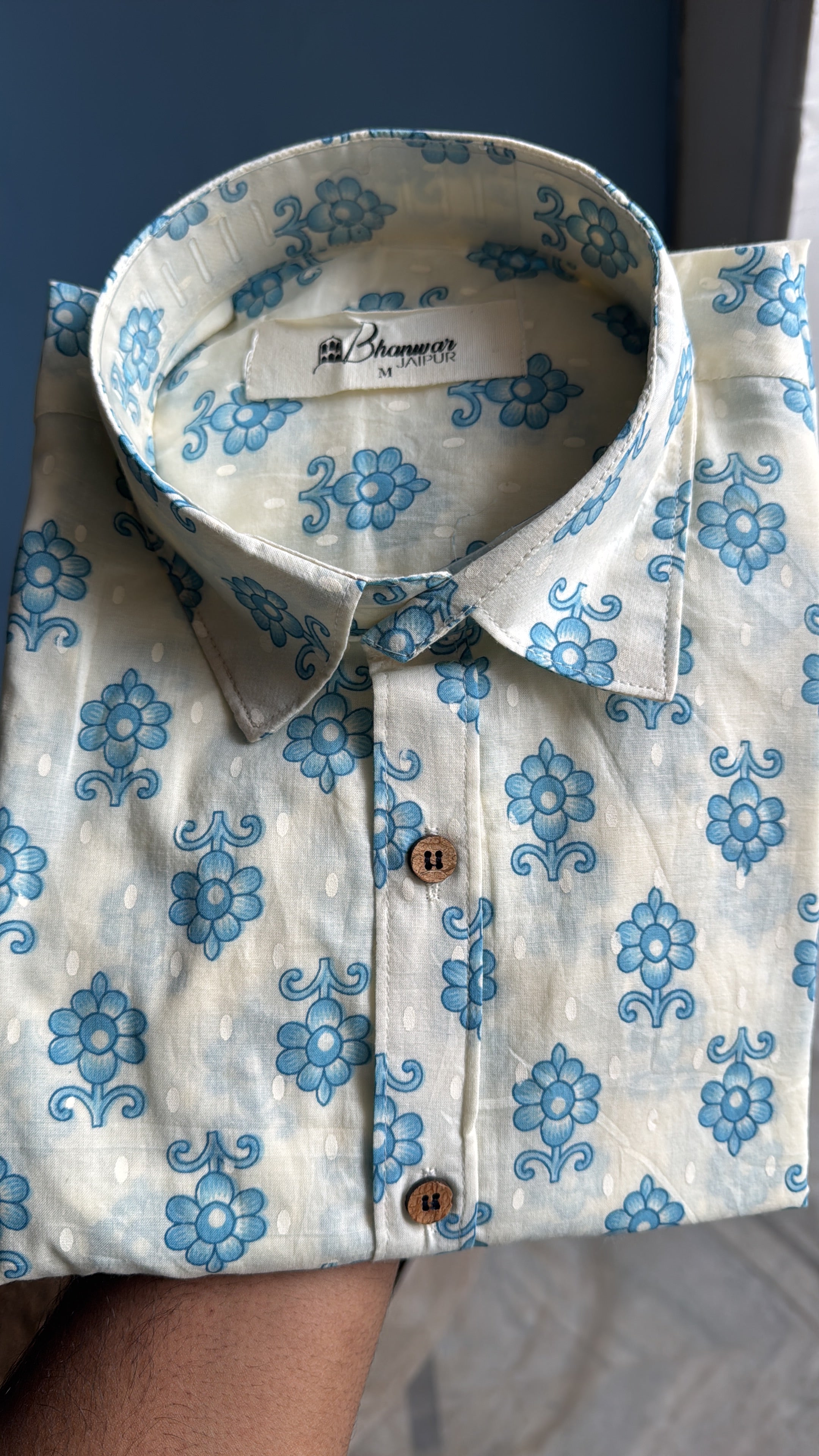 Blue Bell | Premium Jaipuri Cotton Printed Shirt