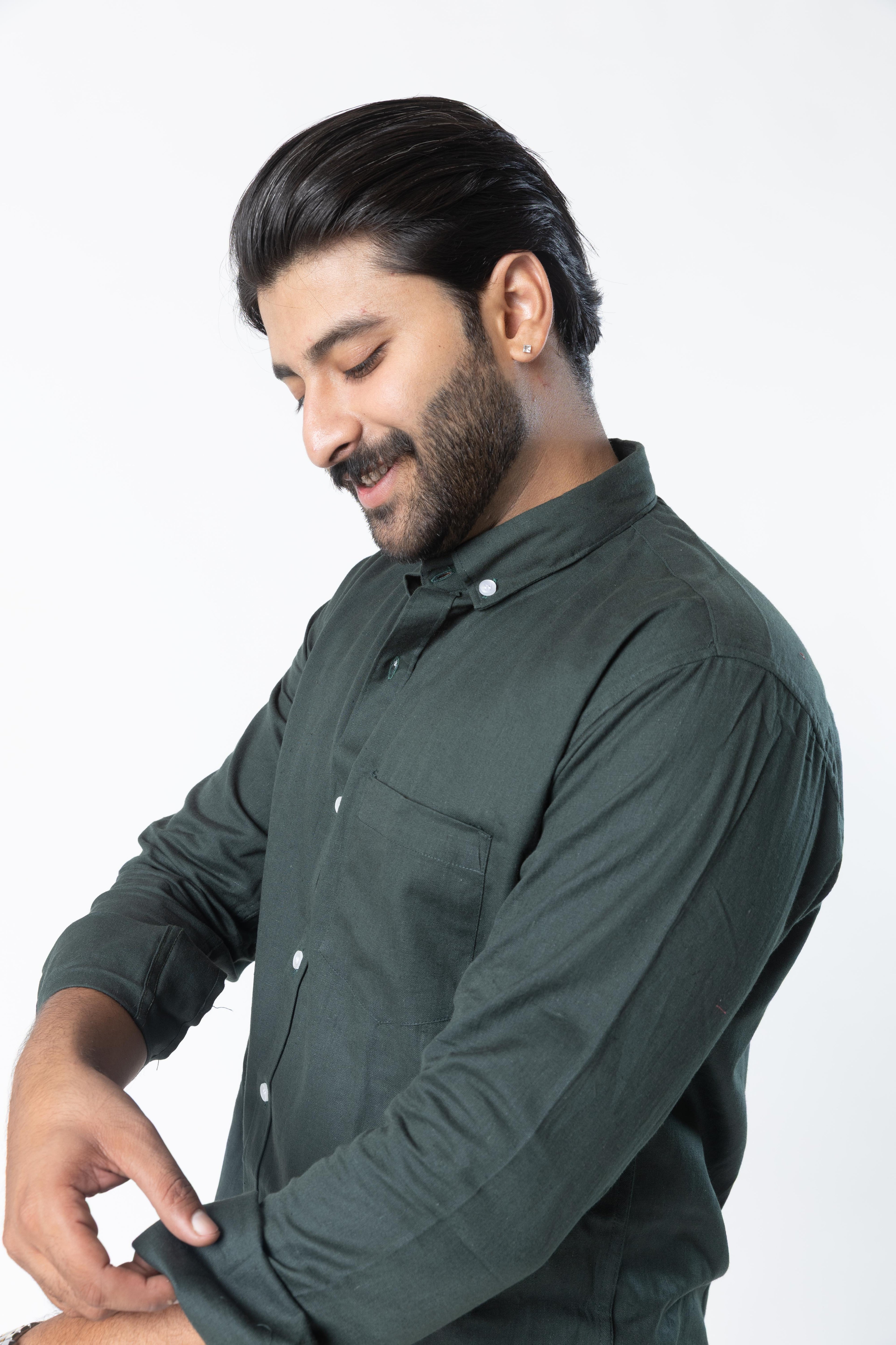 Verde Luxe | Finest Linen Blend Men's Shirts