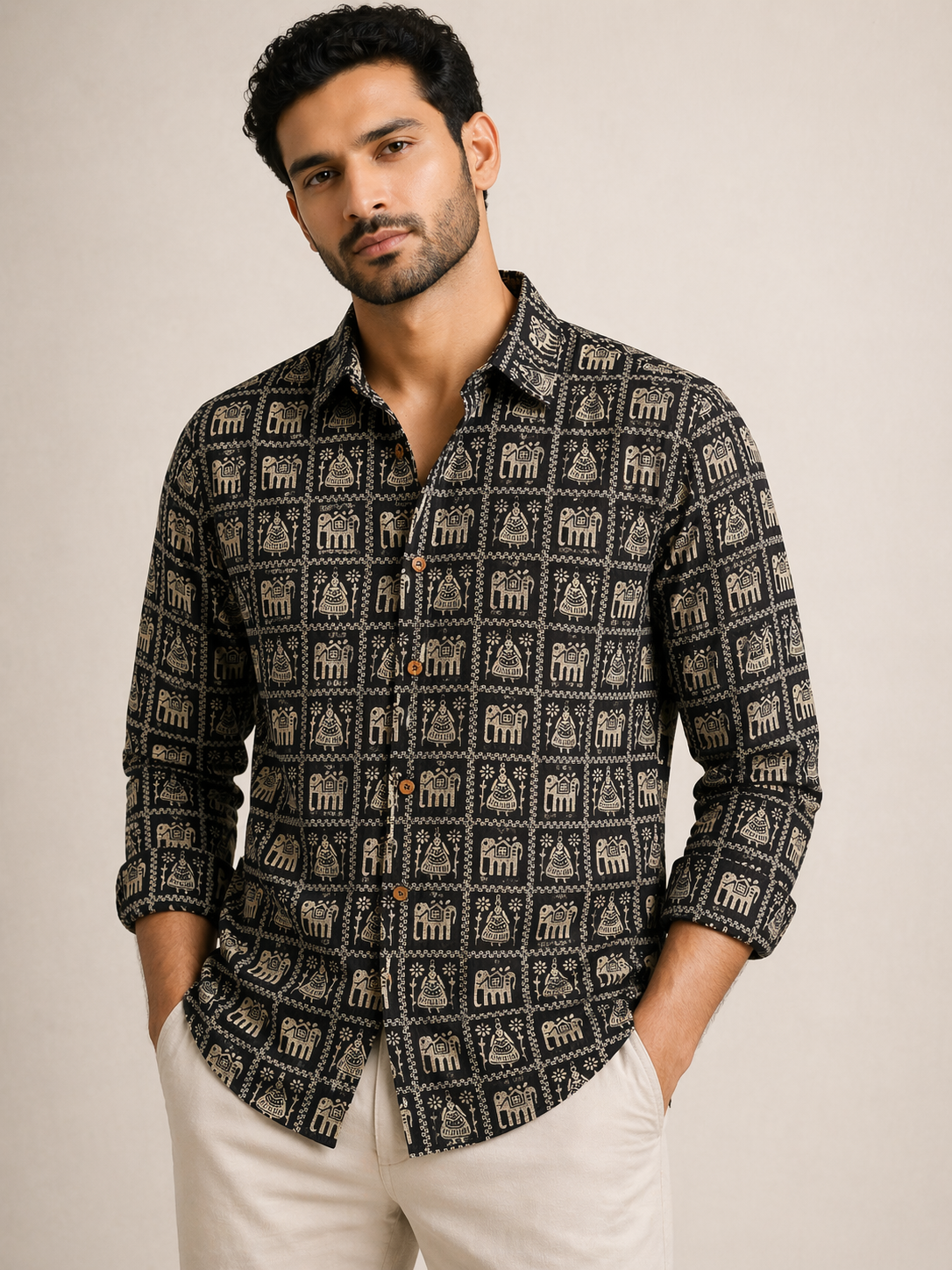 Midnight Caravan Shirt | Premium Mens Cotton Shirts