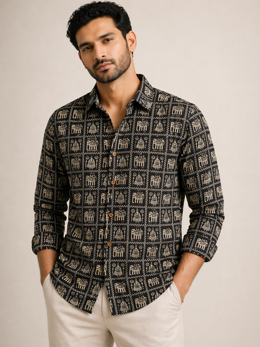 Midnight Caravan Shirt | Premium Mens Cotton Shirts
