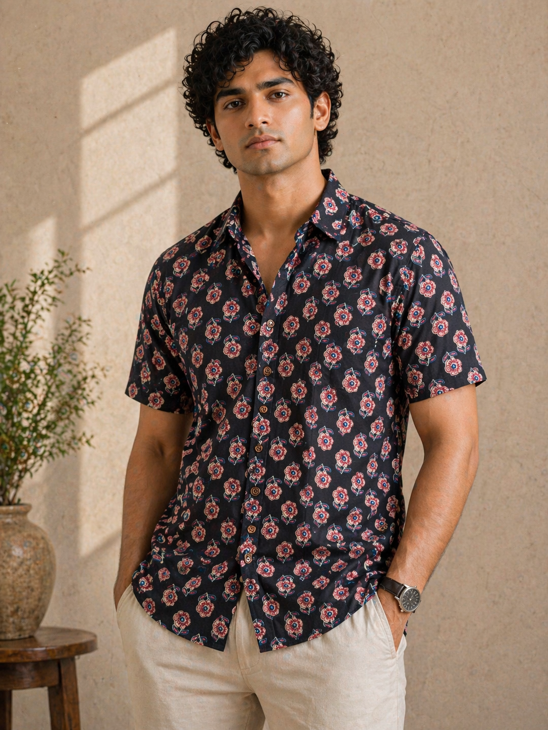 Noir Buta Classic | Premium Men's Cotton Shirts