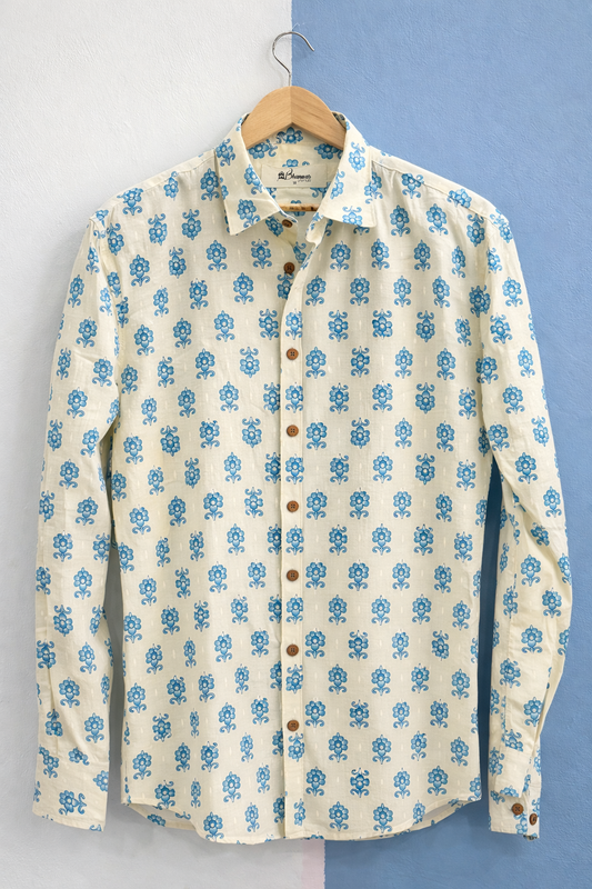 Blue Bell | Premium Jaipuri Cotton Printed Shirt