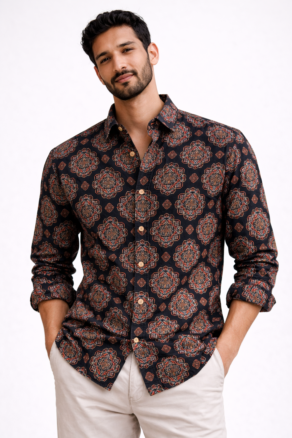Ajrakh Mandala | Jaipuri Premium Cotton Shirts