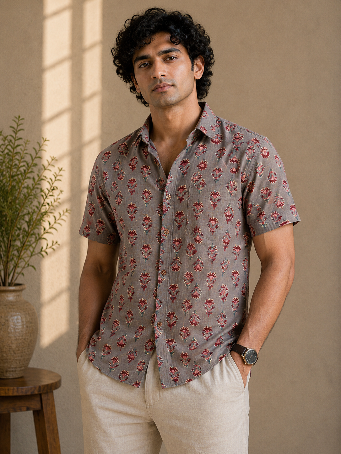 Gulmohar | Premium Cotton Half Sleeves Shirts
