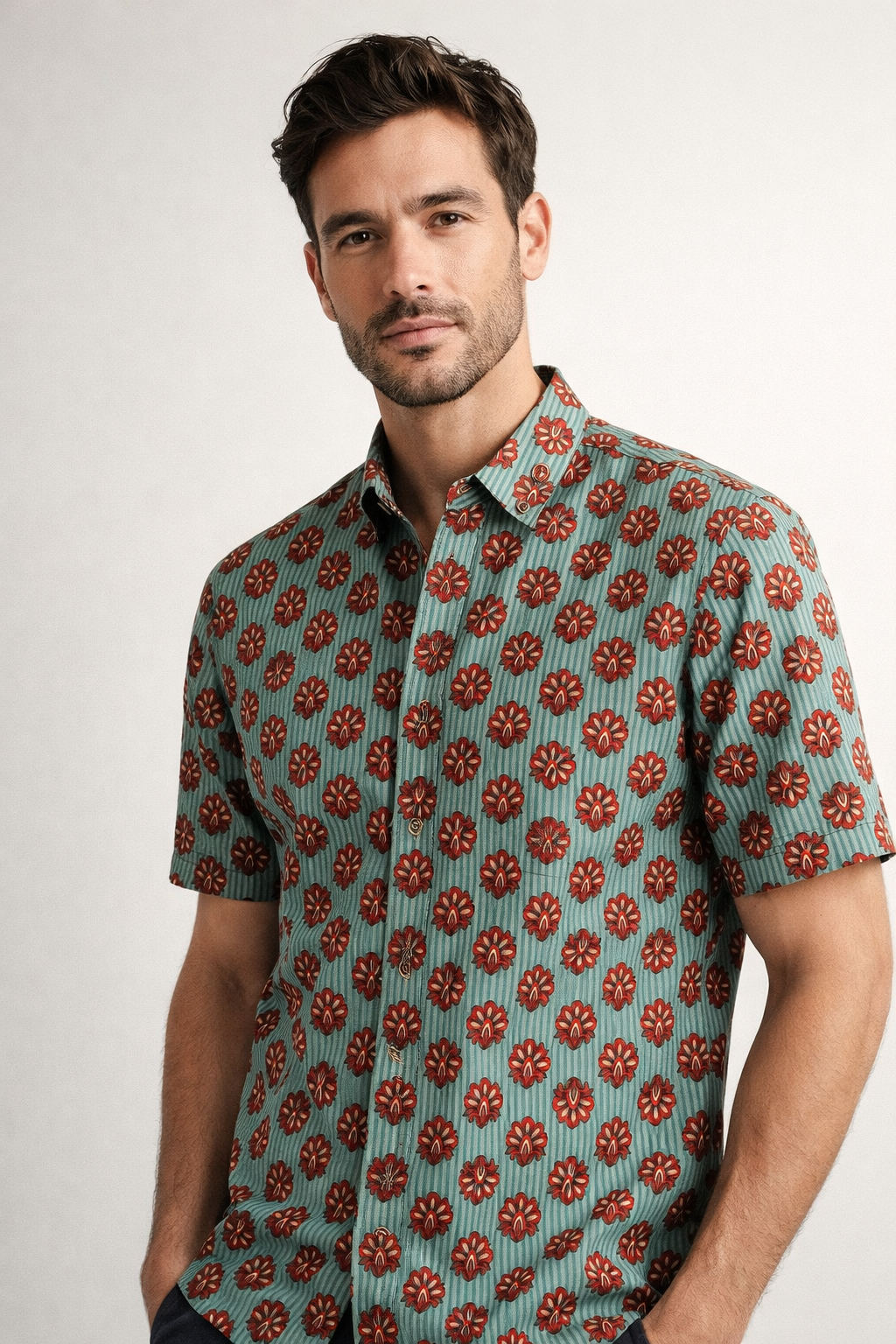 Jaipuri Bagh | Premium Half Sleeves Pure Cotton Shirts