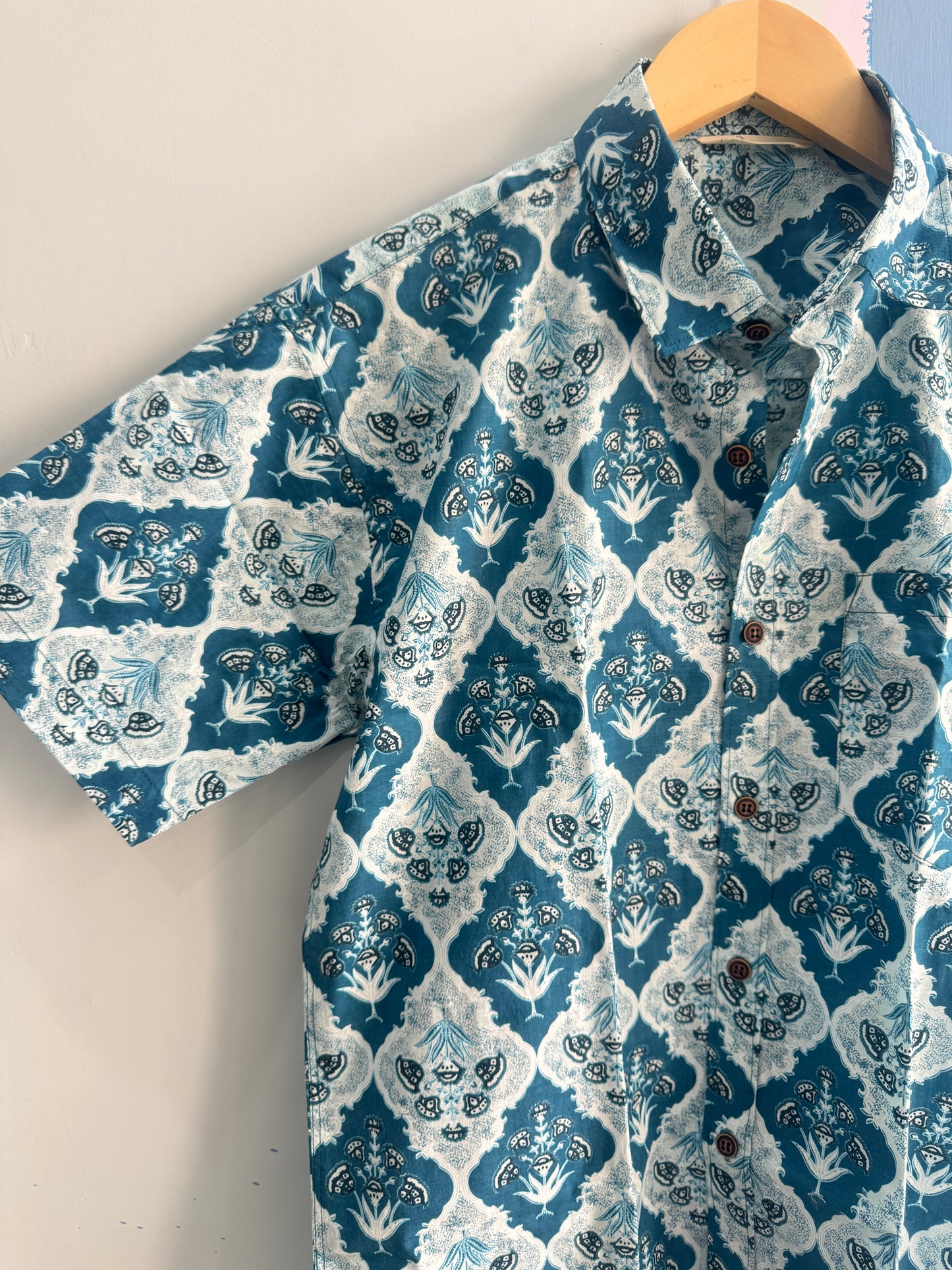 Azure Mahal | Premium Half Sleeve Pure Cotton Shirt