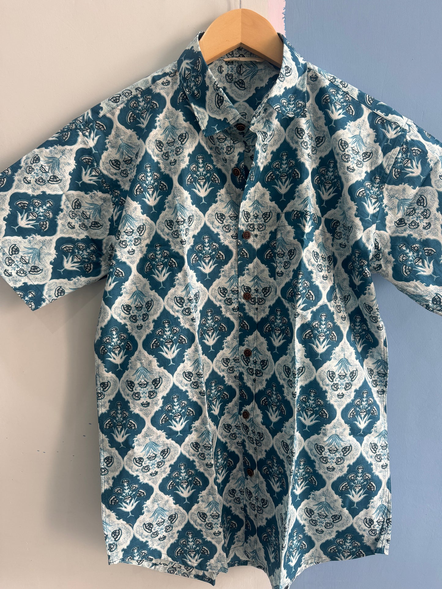 Azure Mahal | Premium Half Sleeve Pure Cotton Shirt