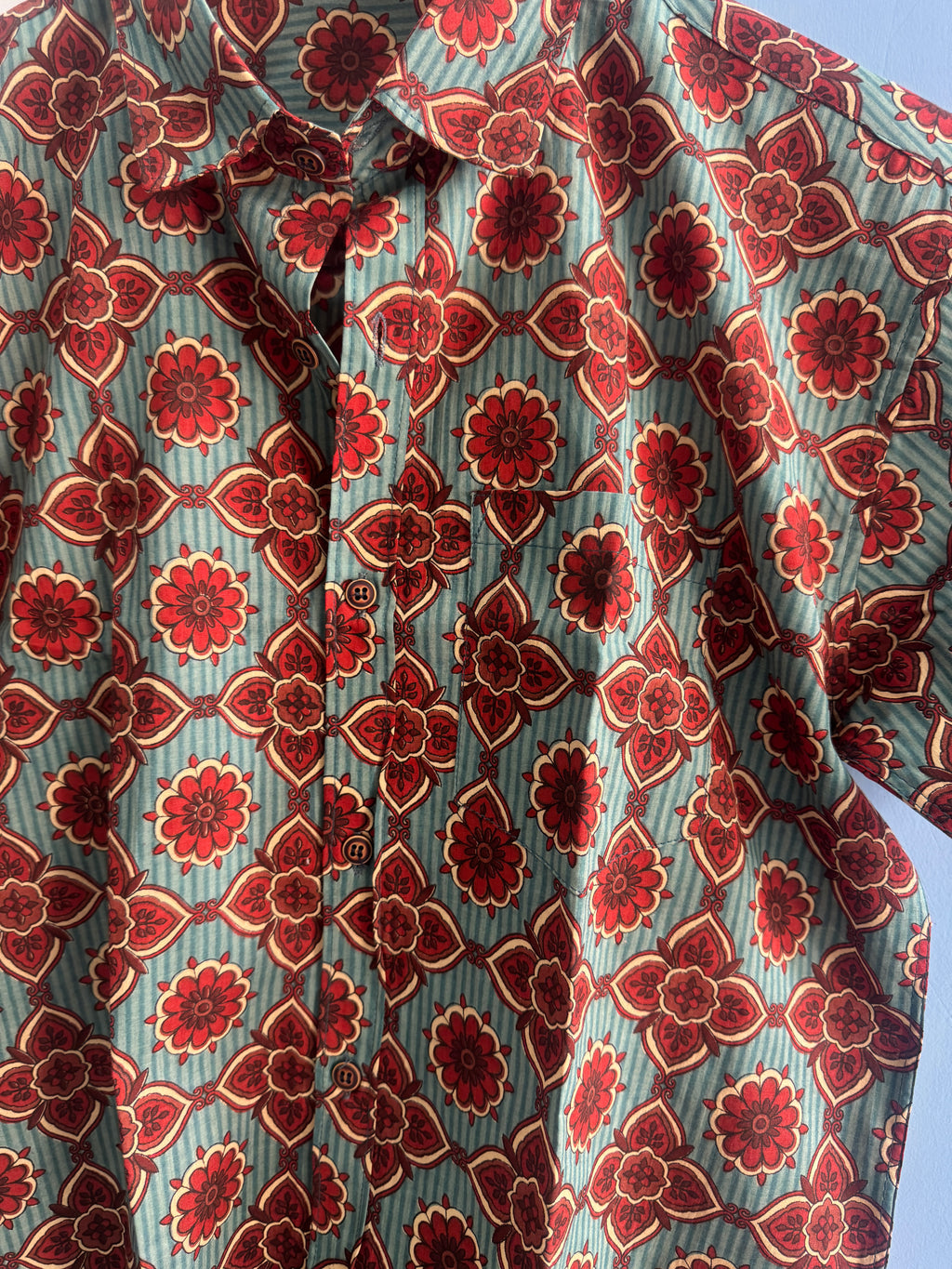 Rangrez Rosette | Premium Half Sleeve Pure Cotton Shirt