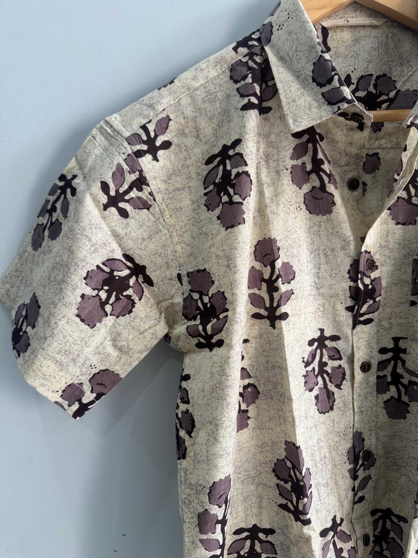 Ivory Bagh | Premium Half Sleeve Pure Cotton Shirt