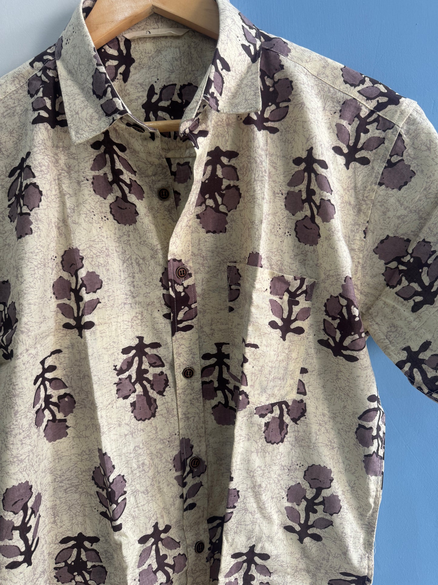 Ivory Bagh | Premium Half Sleeve Pure Cotton Shirt