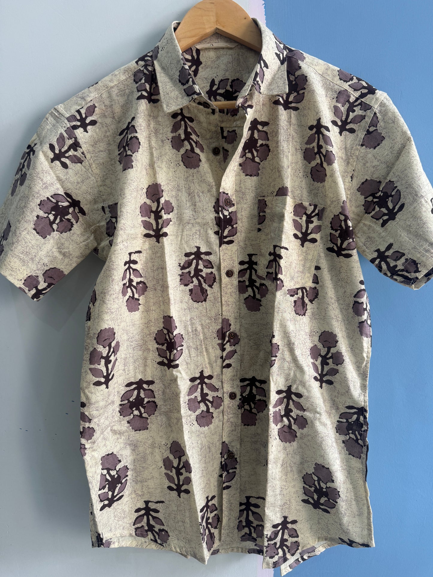 Ivory Bagh | Premium Half Sleeve Pure Cotton Shirt