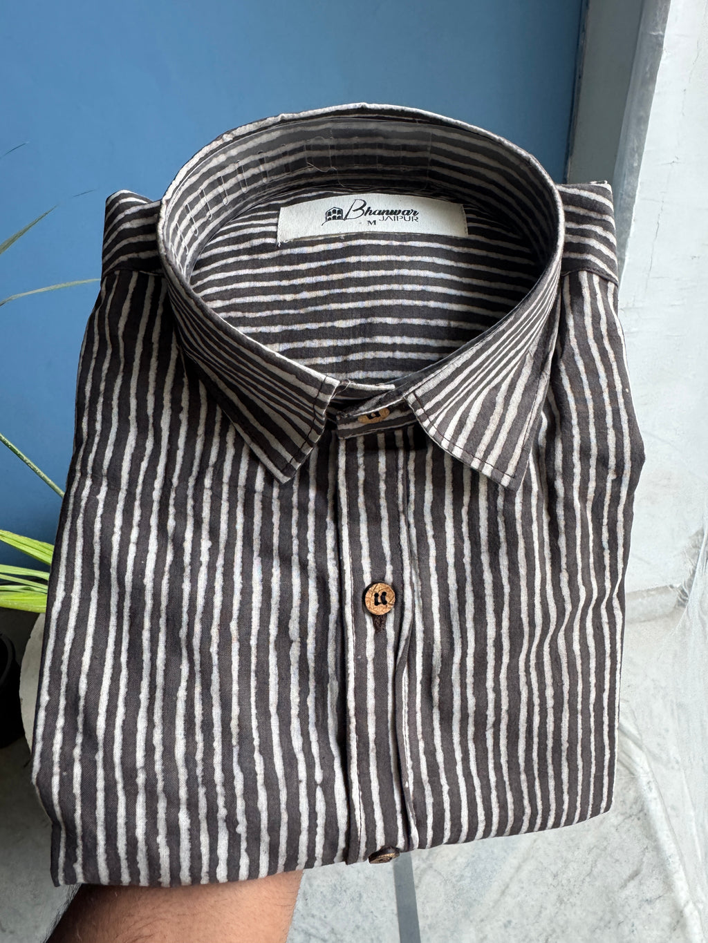 Fine Latte | Premium Handblock Printed Shirts