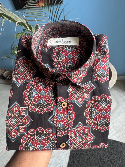 Ajrakh Mandala | Jaipuri Premium Cotton Shirts