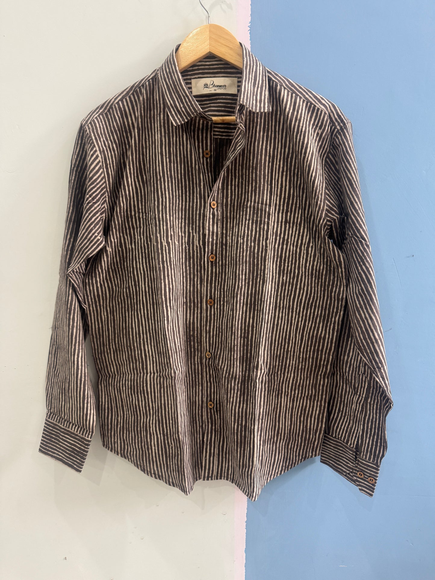 Fine Latte | Premium Handblock Printed Shirts