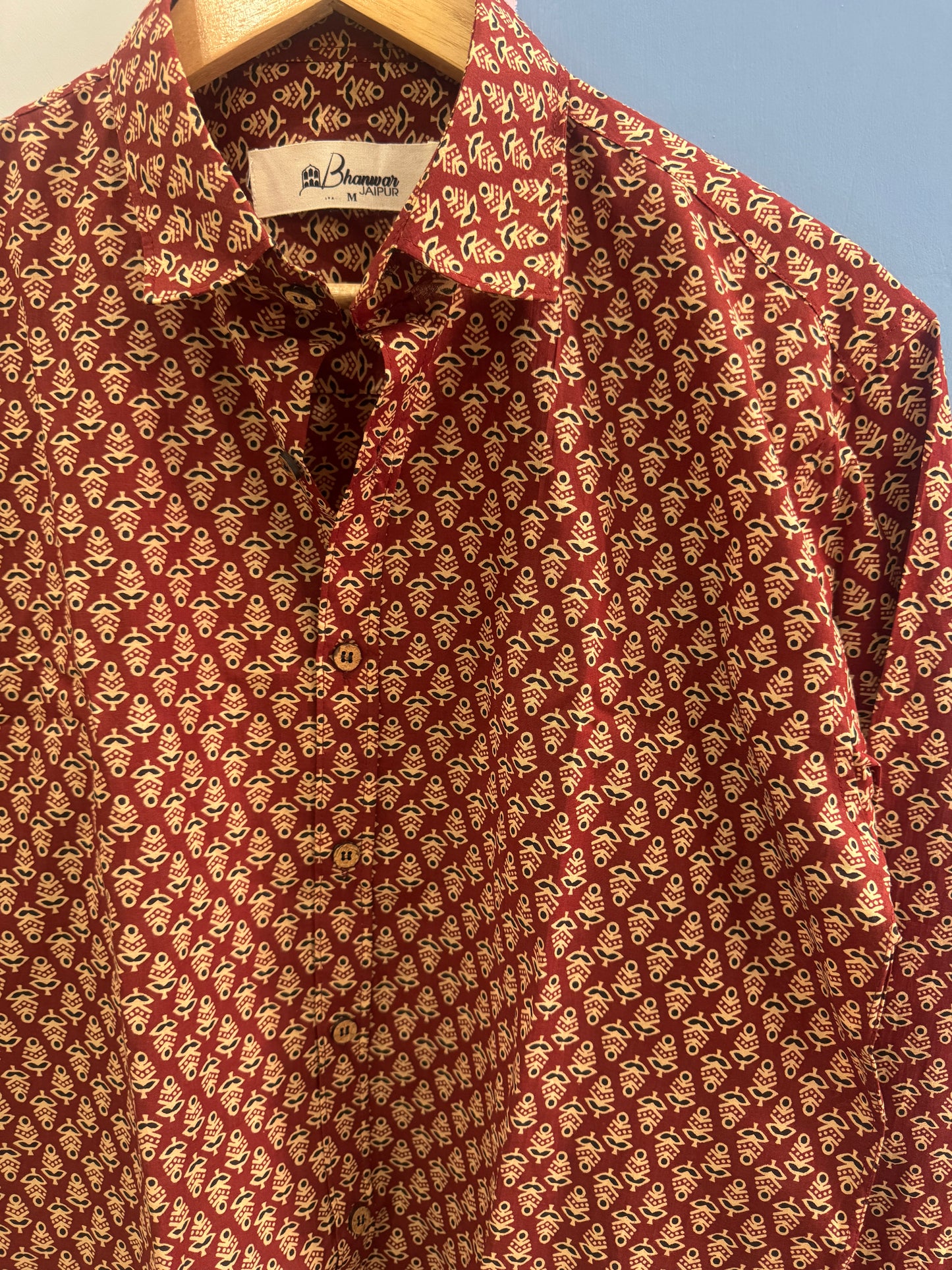 Rust Picotee | Premium Pure Cotton Shirts