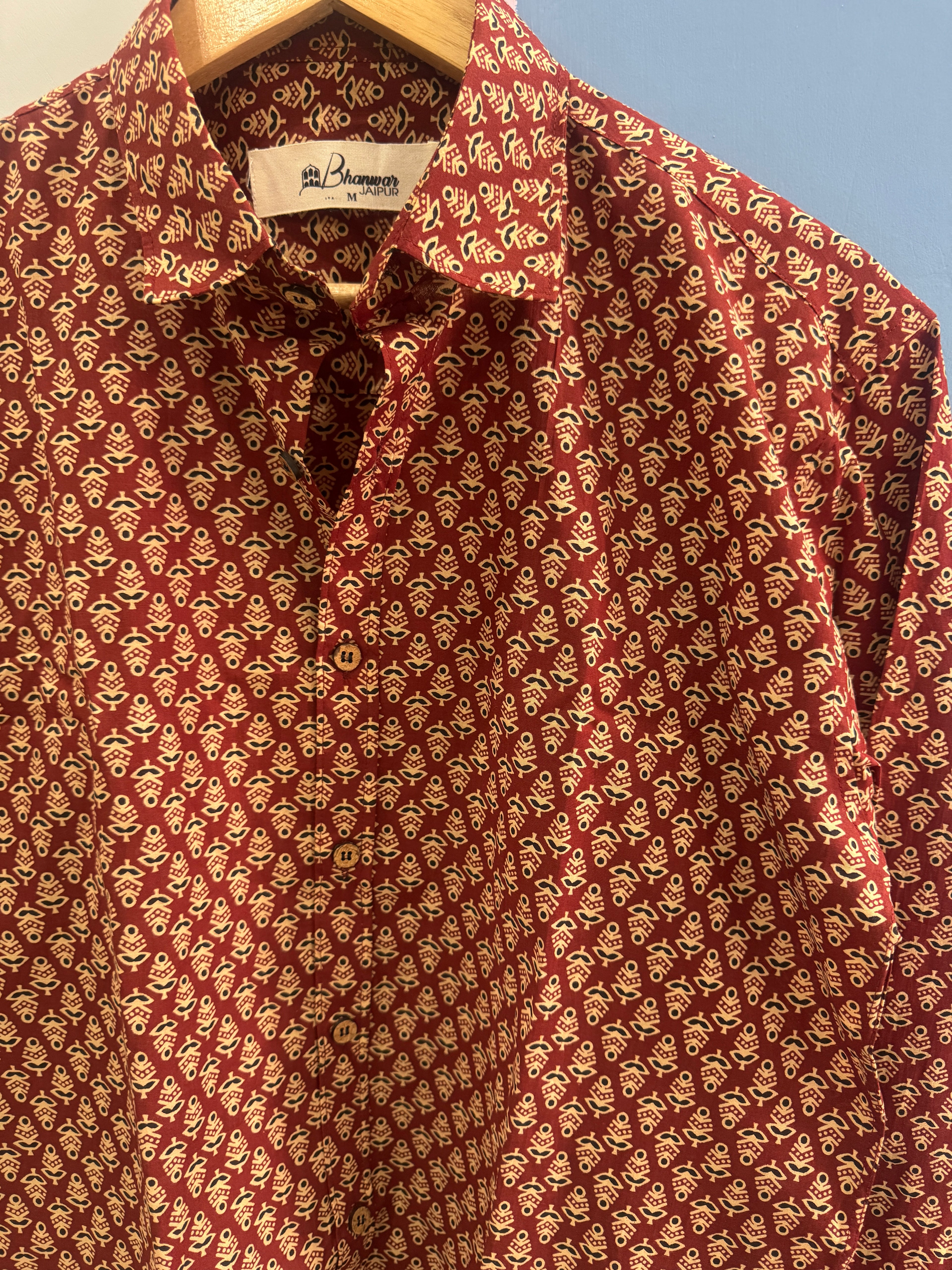 Rust Picotee | Premium Pure Cotton Shirts