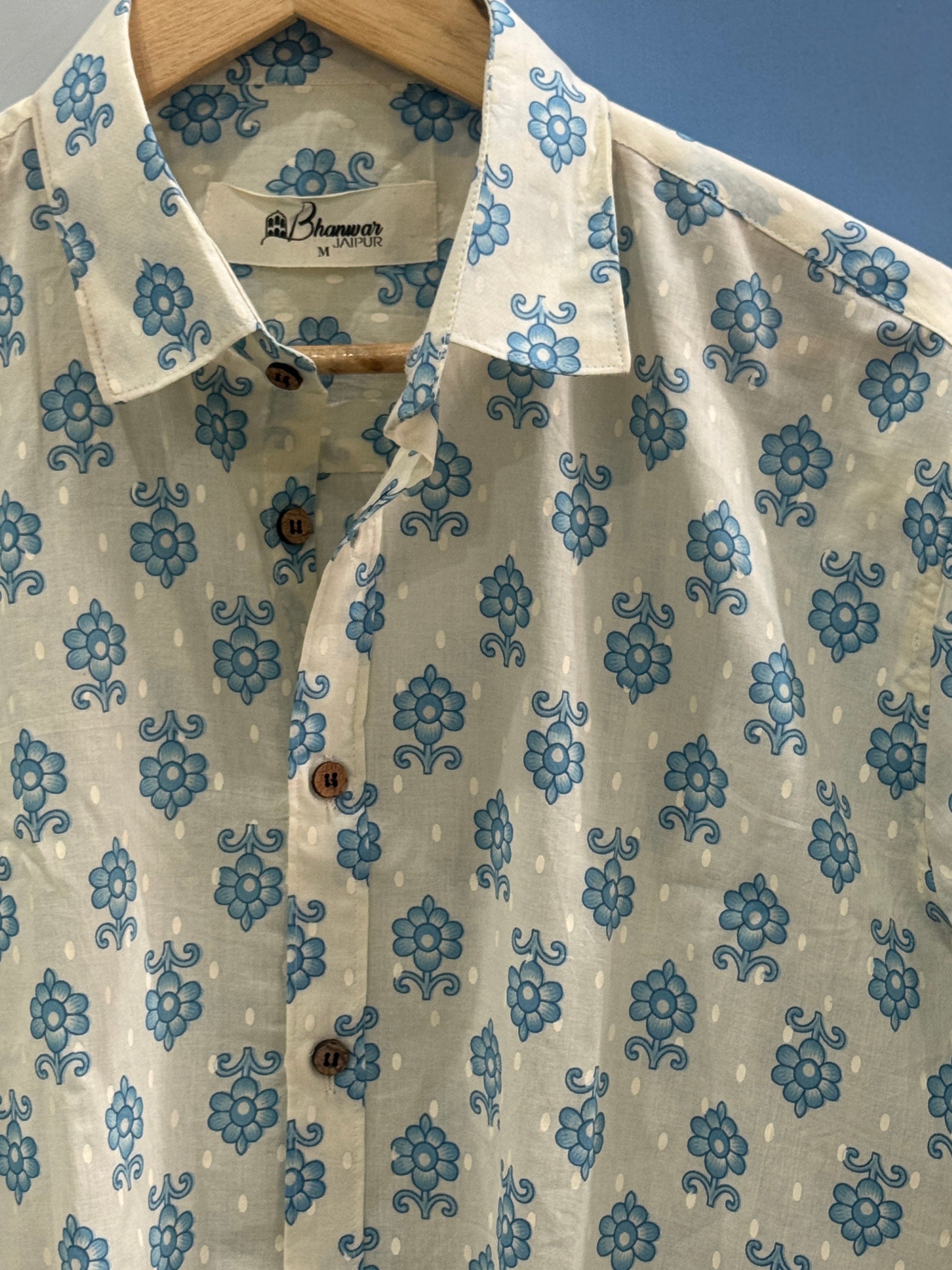Blue Bell | Premium Jaipuri Cotton Printed Shirt