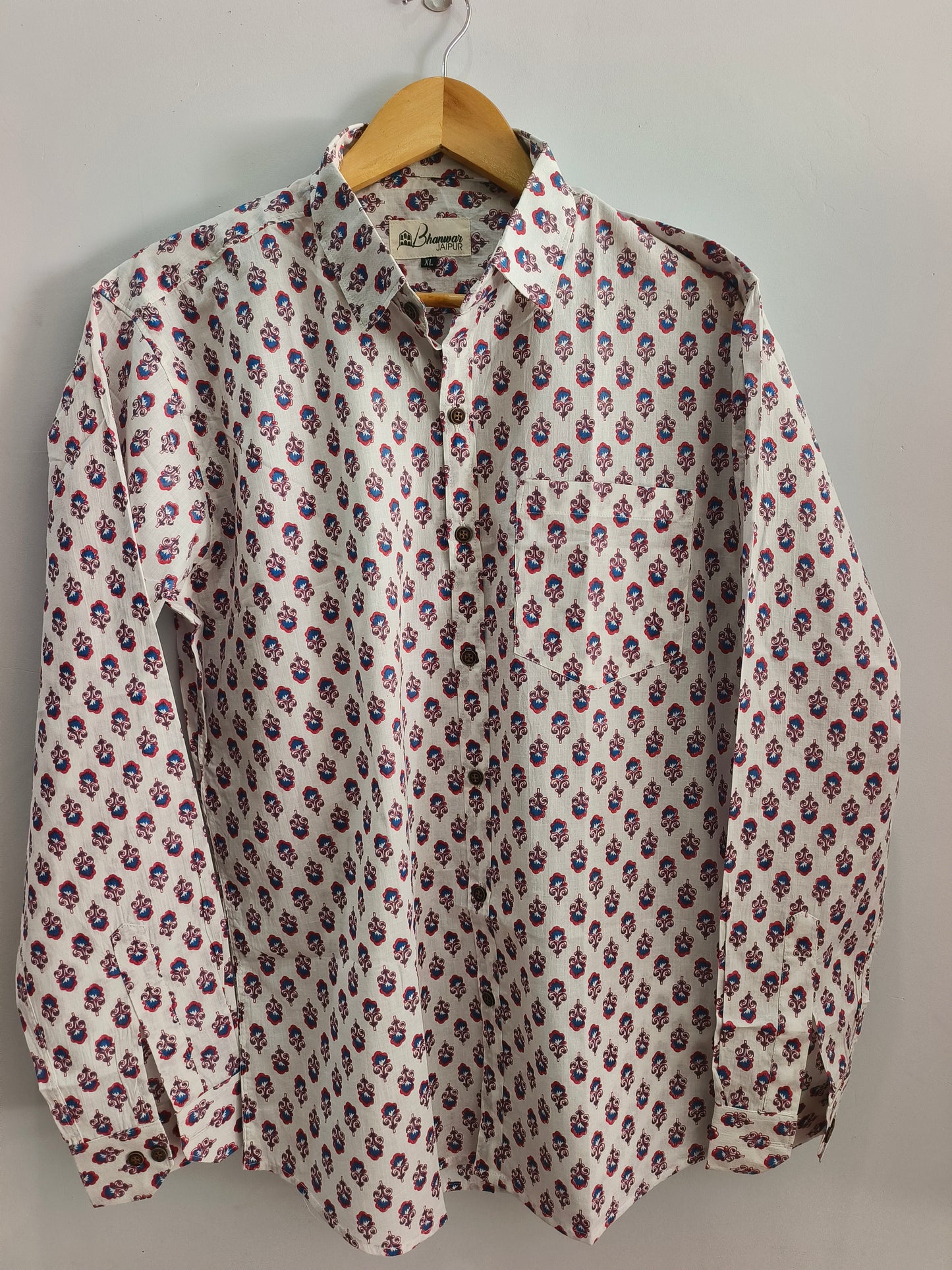 White Buti | Mens Cotton Printed Shirt
