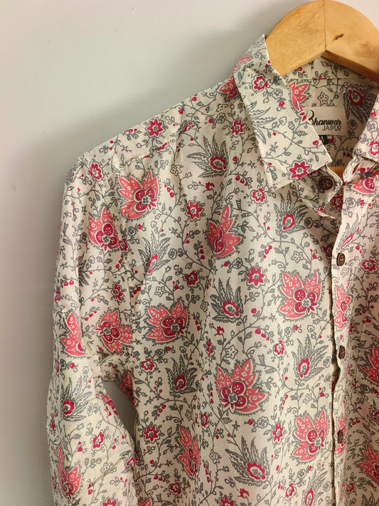 Bougainvillea | Men's Cotton Printed Shirt