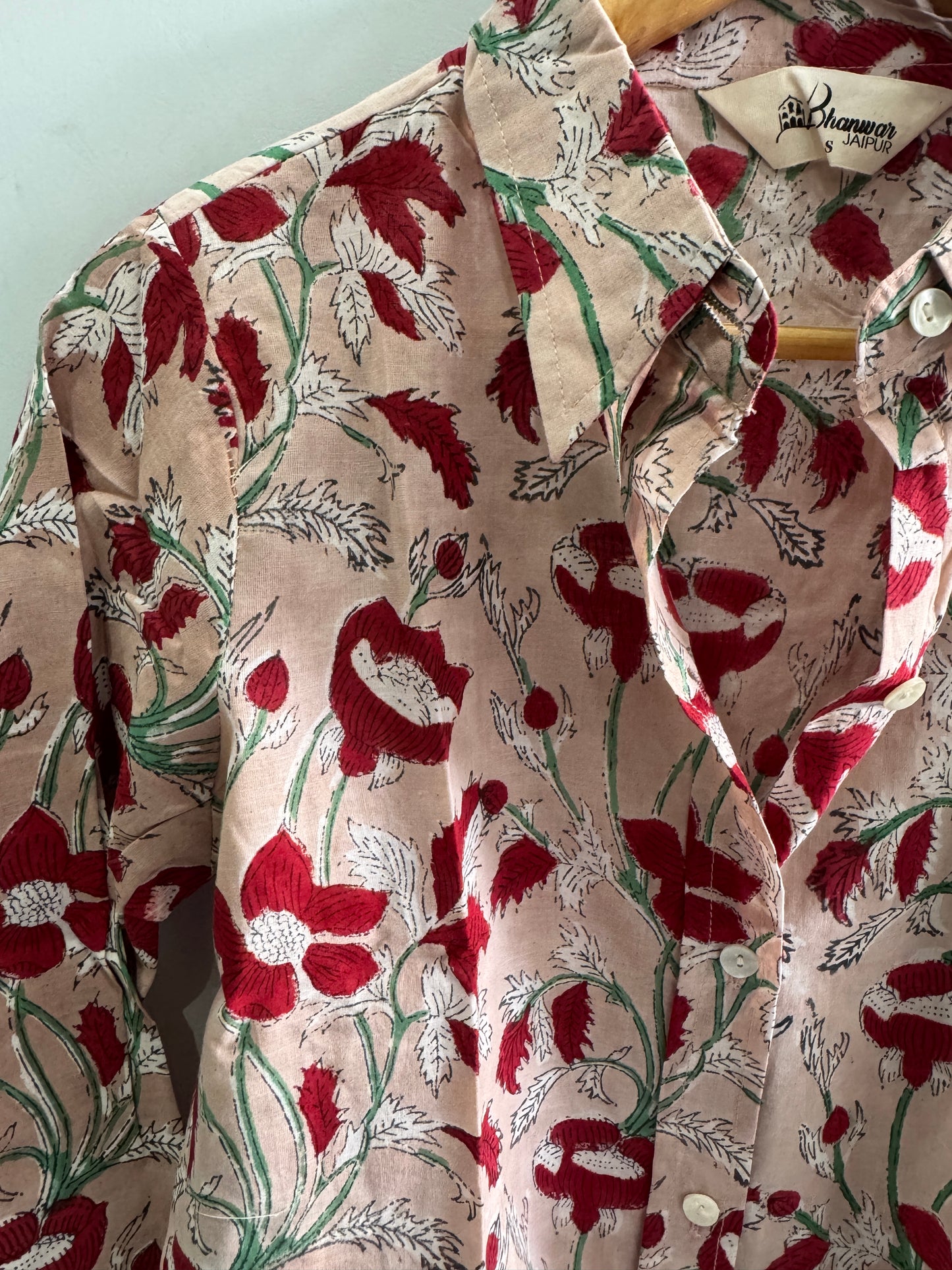 Desert Rose Garden Shirt | Women's Handblocked Shirts