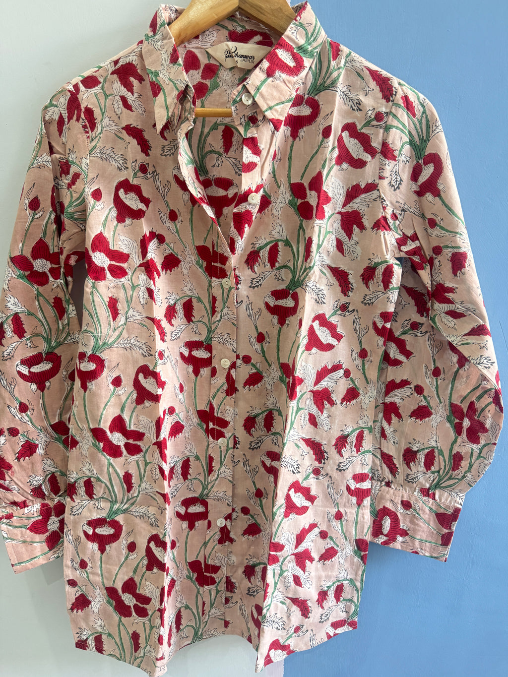 Desert Rose Garden Shirt | Women's Handblocked Shirts