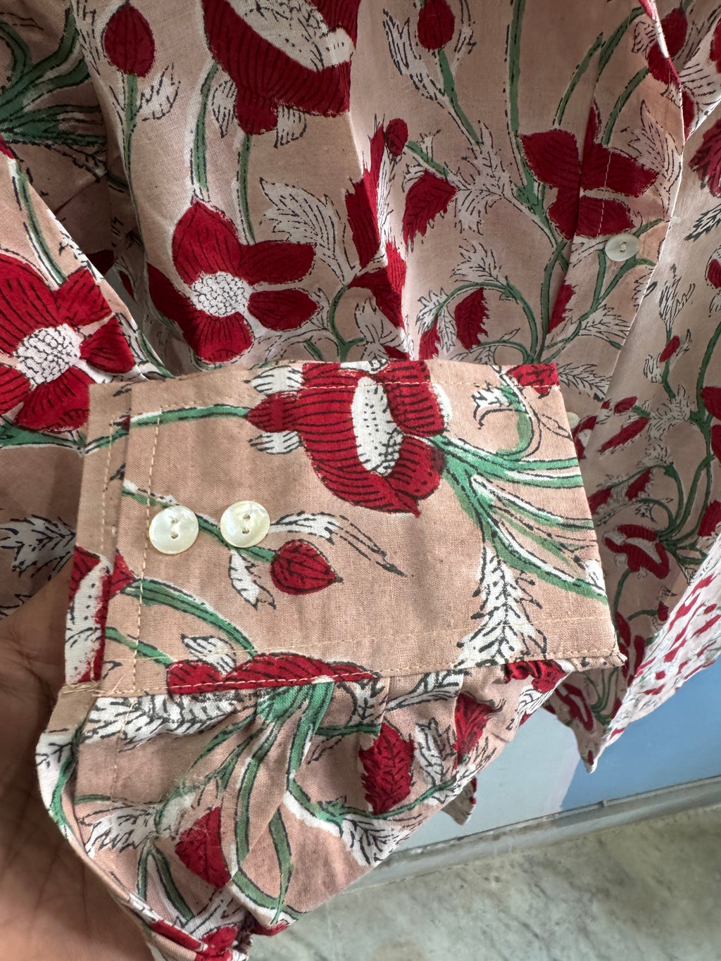 Desert Rose Garden Shirt | Women's Handblocked Shirts