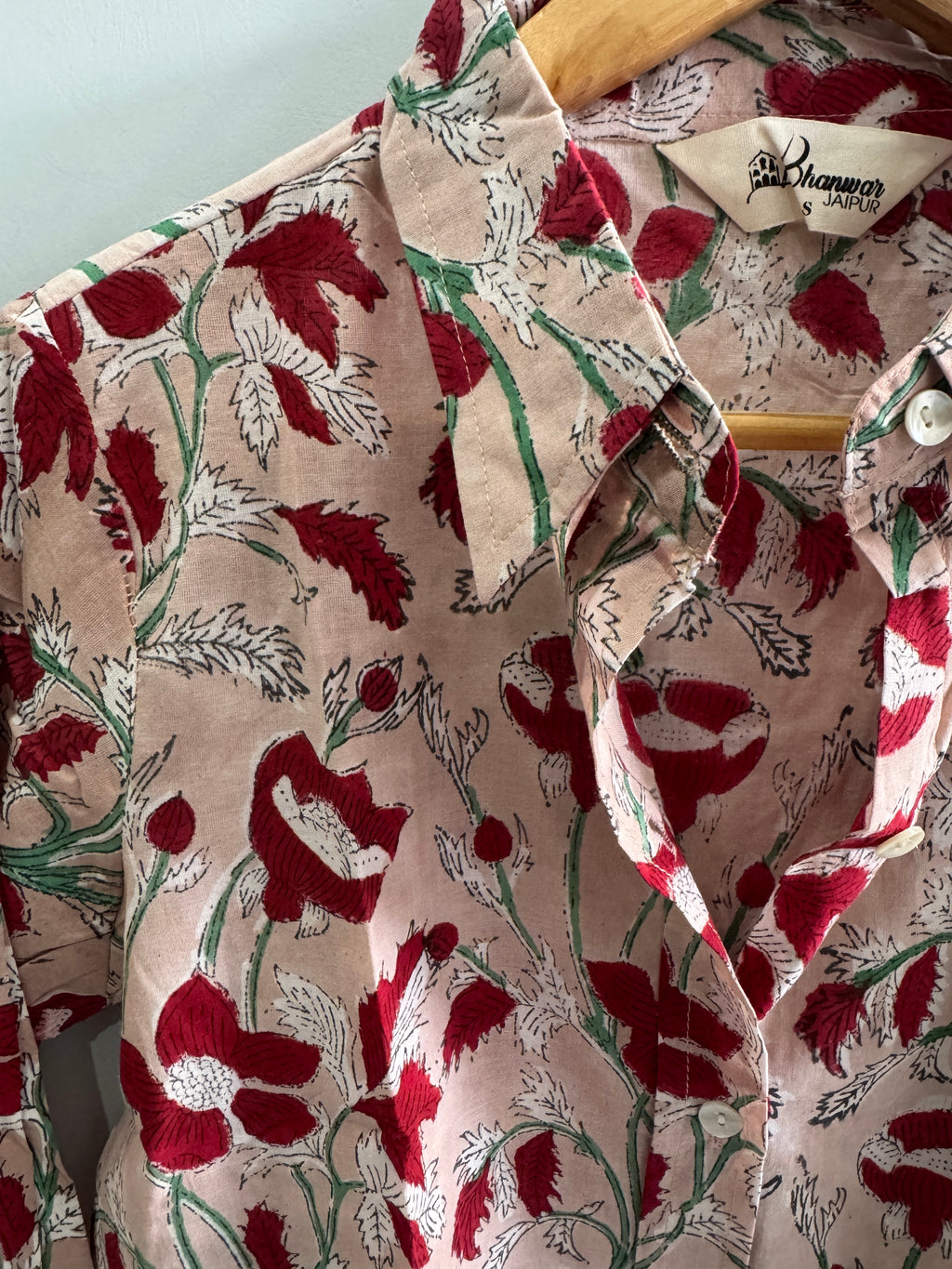 Desert Rose Garden Shirt | Women's Handblocked Shirts