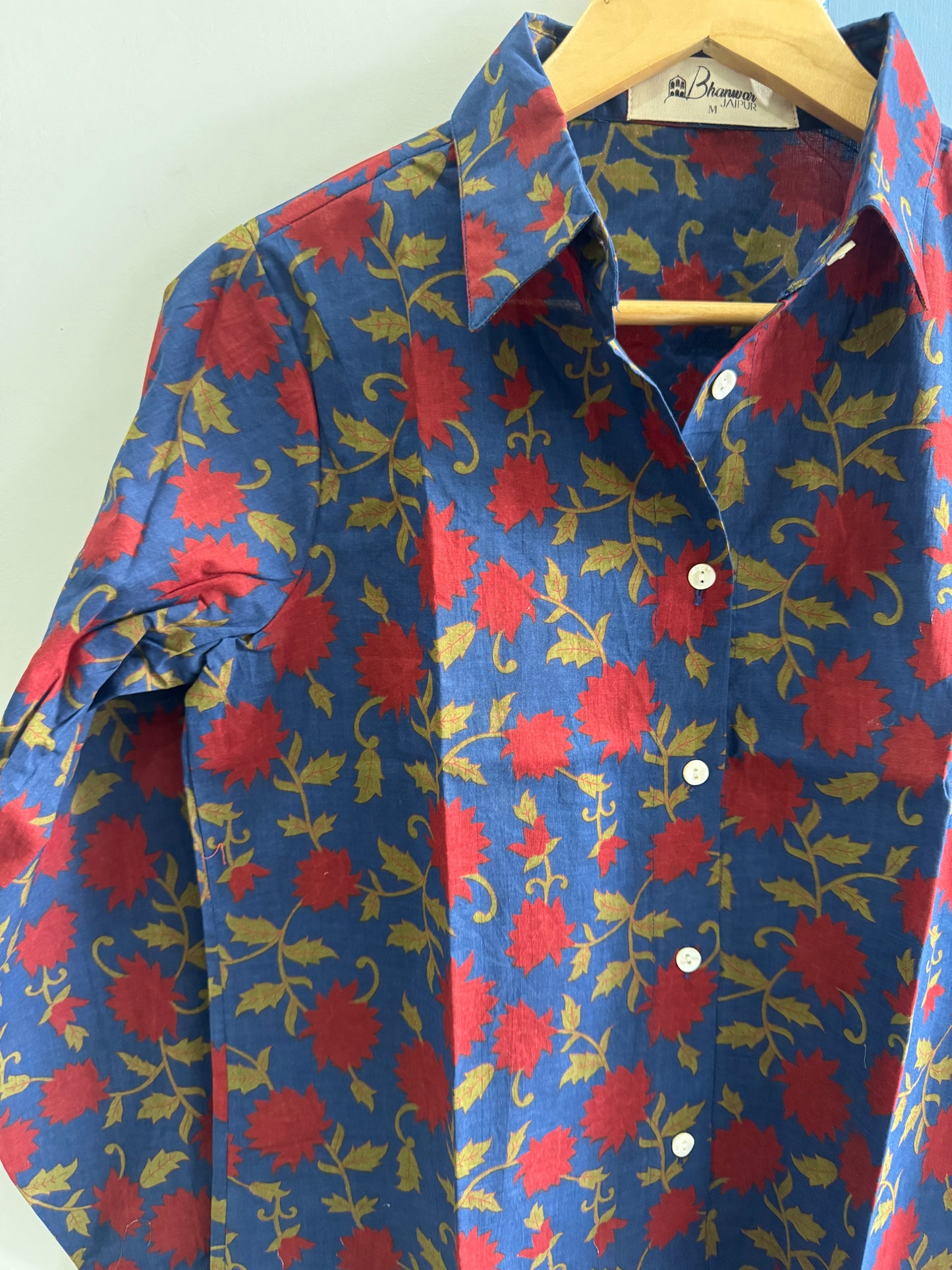 Indigo Gulnaar Shirt | Womens Handblocked Printed Shirts