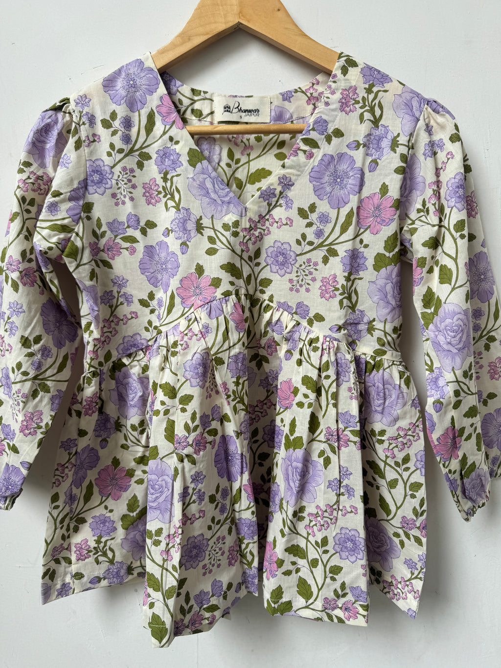 Lilac Meadow Top | Premium Women's Peplum Tops