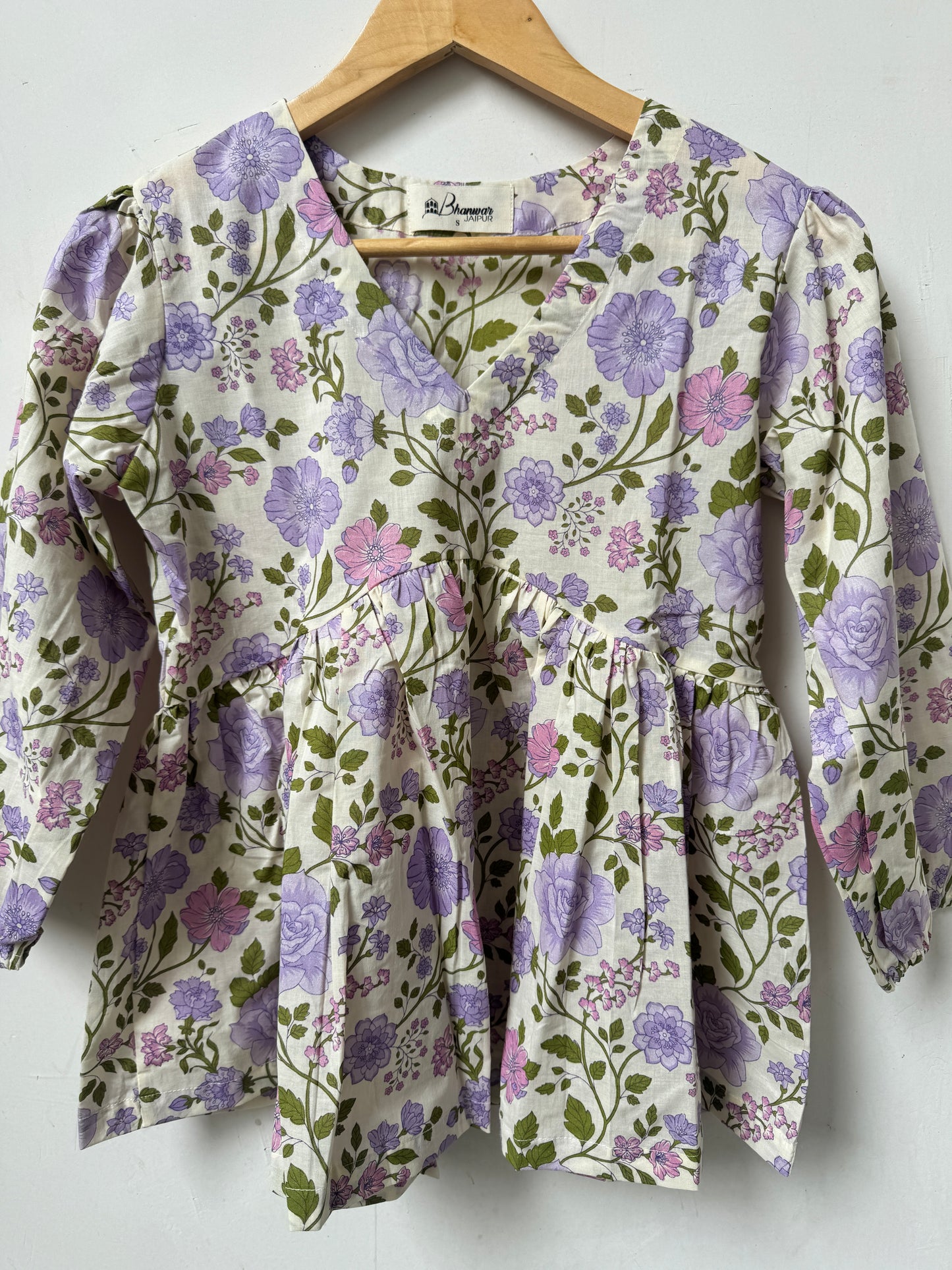 Lilac Meadow Top | Premium Women's Peplum Tops