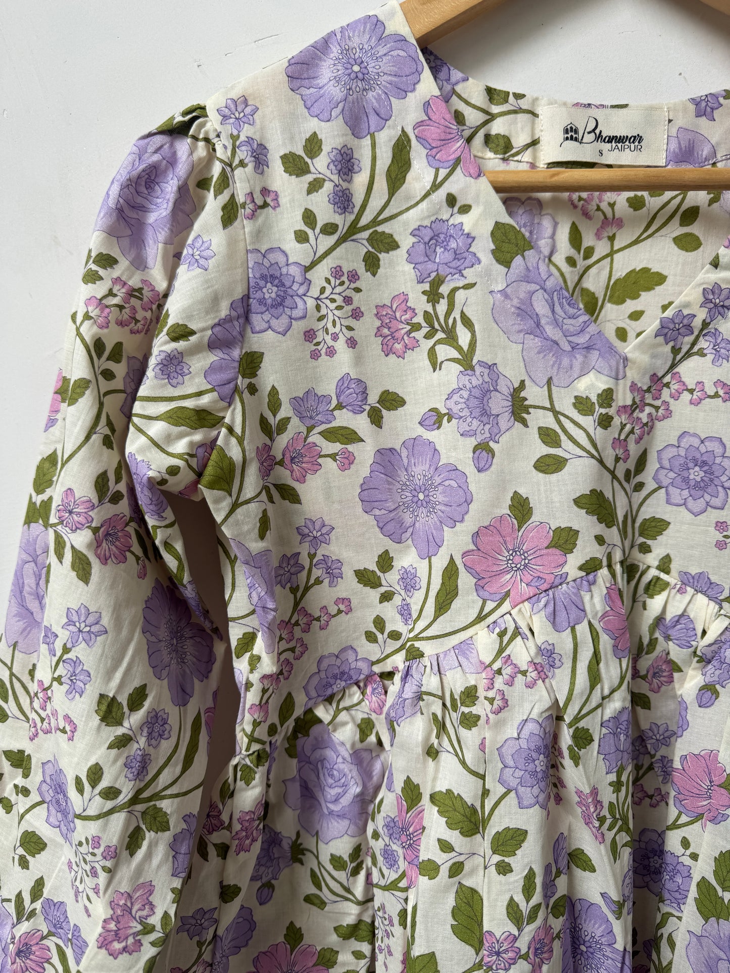 Lilac Meadow Top | Premium Women's Peplum Tops